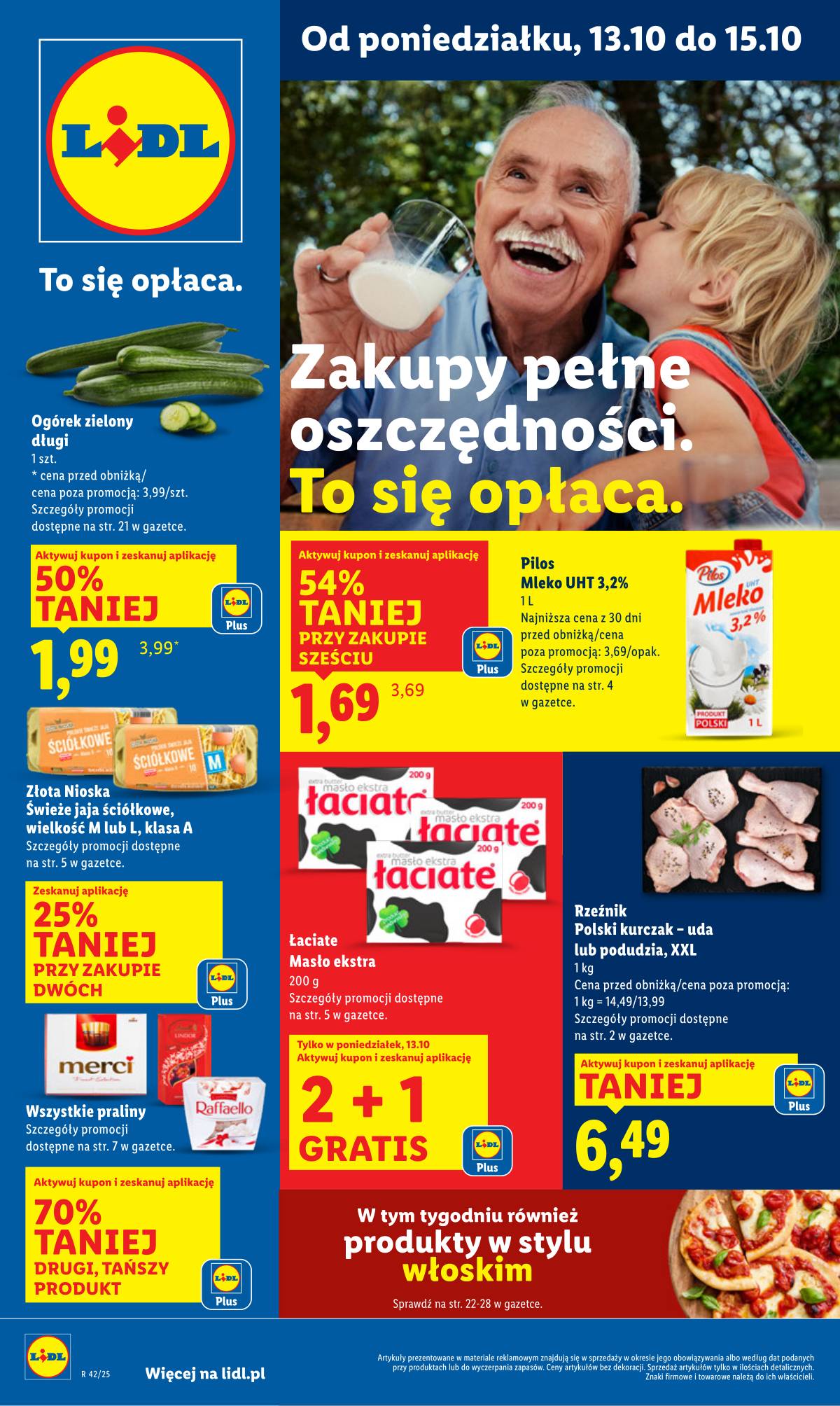 Lidl Lenkija - OFERTA WAŻNA OD 13.10 DO 15.10 1 puslapis