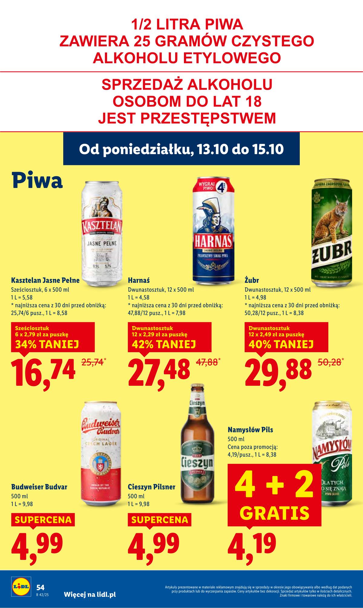 Lidl Lenkija - OFERTA WAŻNA OD 13.10 DO 15.10 54 puslapis