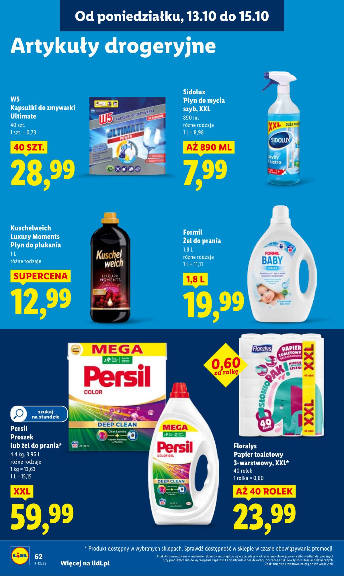 Lidl Lenkija - OFERTA WAŻNA OD 13.10 DO 15.10 62 puslapis