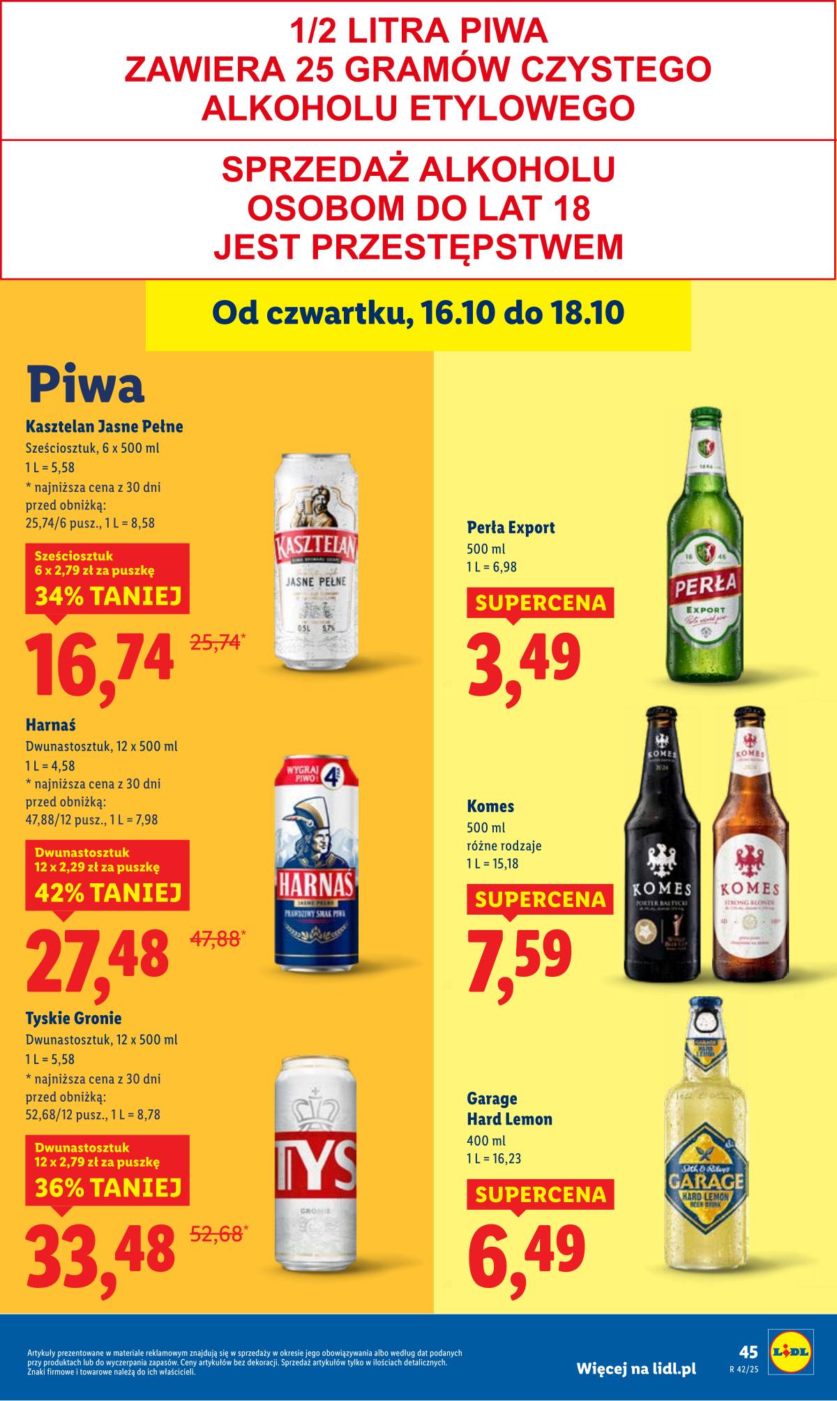 Lidl Lenkija - OFERTA WAŻNA OD 16.10 DO 18.10 49 puslapis