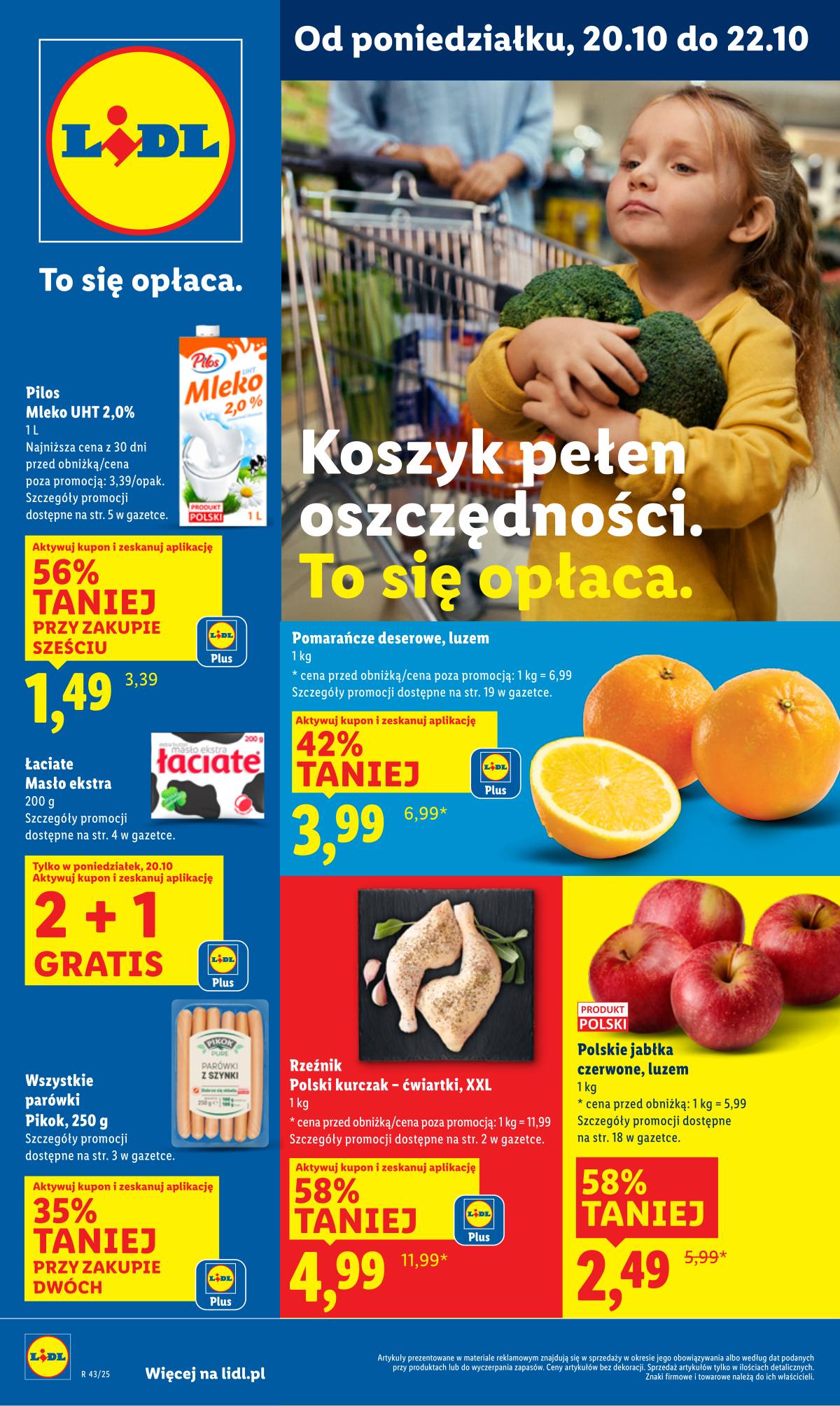 Lidl Lenkija - OFERTA WAŻNA OD 20.10 DO 22.10 1 puslapis