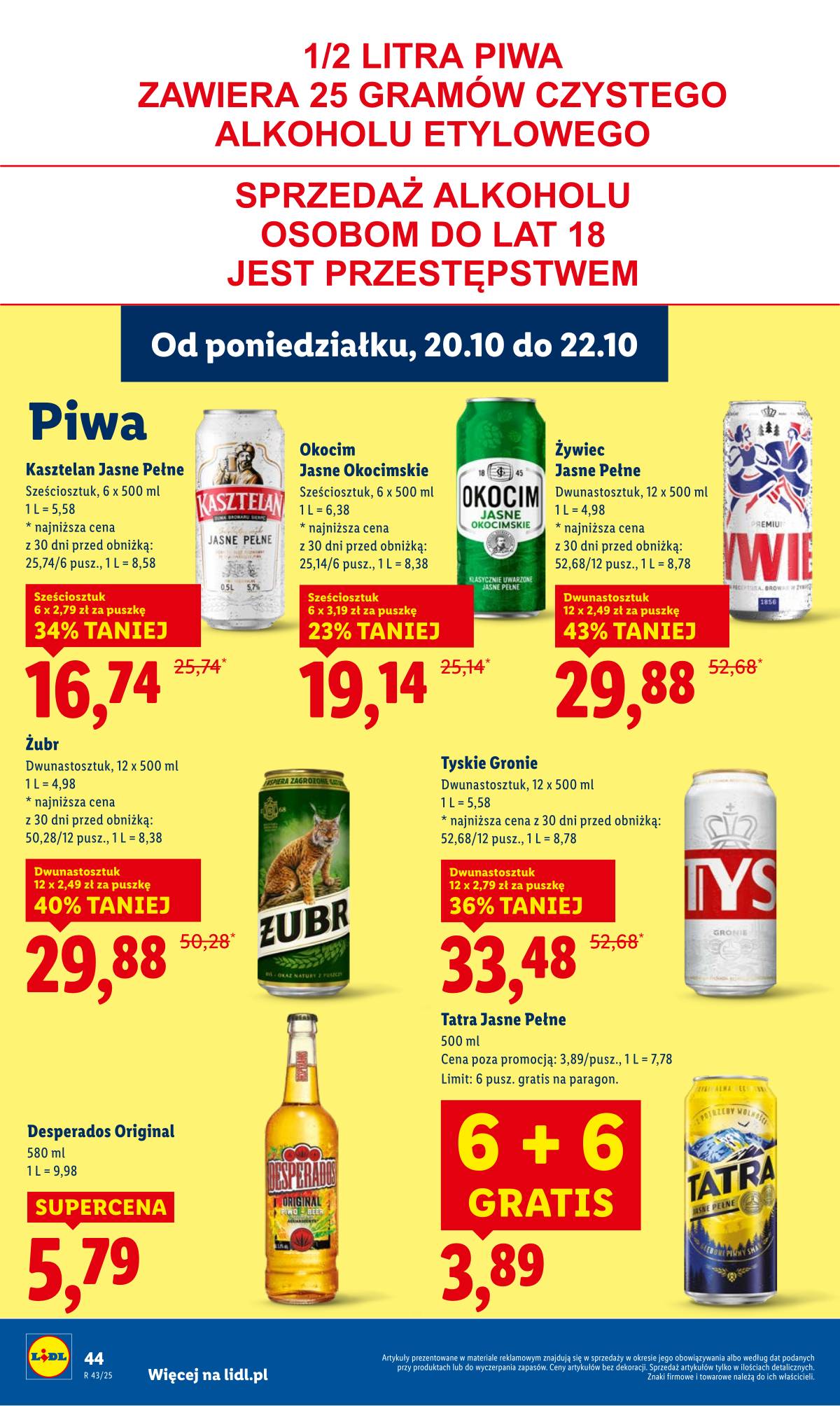 Lidl Lenkija - OFERTA WAŻNA OD 20.10 DO 22.10 44 puslapis