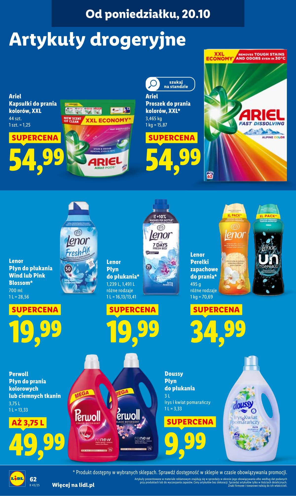 Lidl Lenkija - OFERTA WAŻNA OD 20.10 DO 22.10 62 puslapis