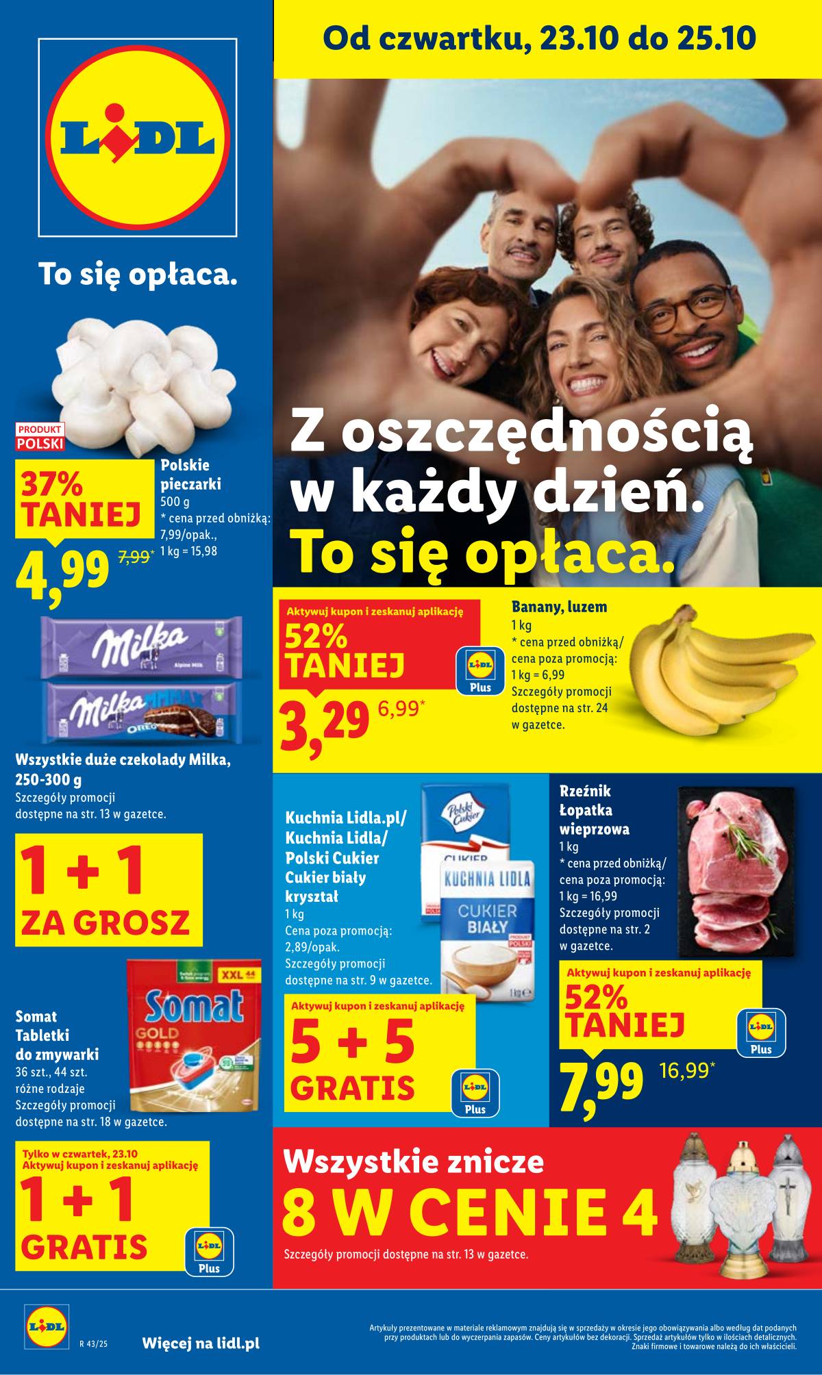 Lidl Lenkija - OFERTA WAŻNA OD 23.10 DO 25.10 1 puslapis