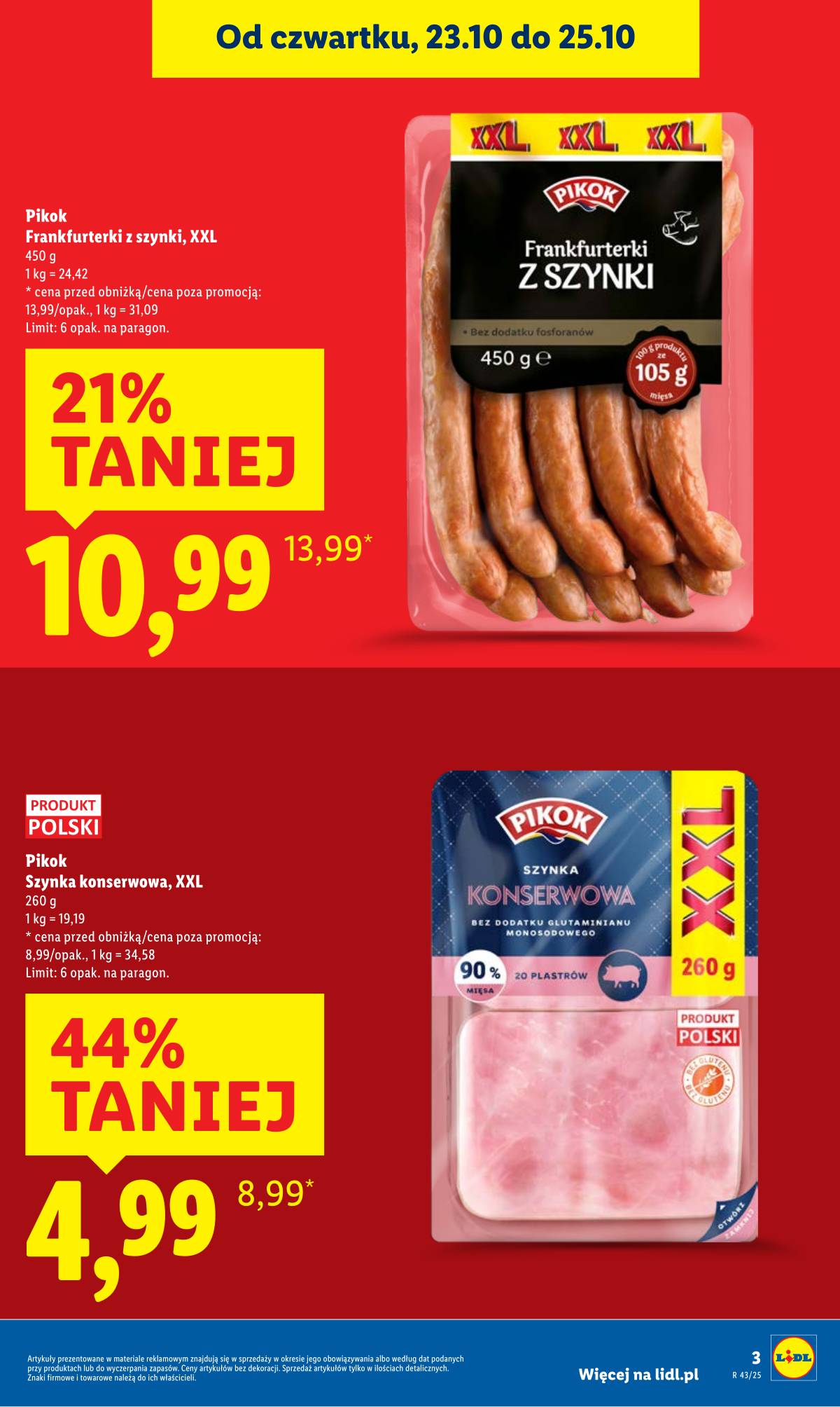 Lidl Lenkija - OFERTA WAŻNA OD 23.10 DO 25.10 3 puslapis