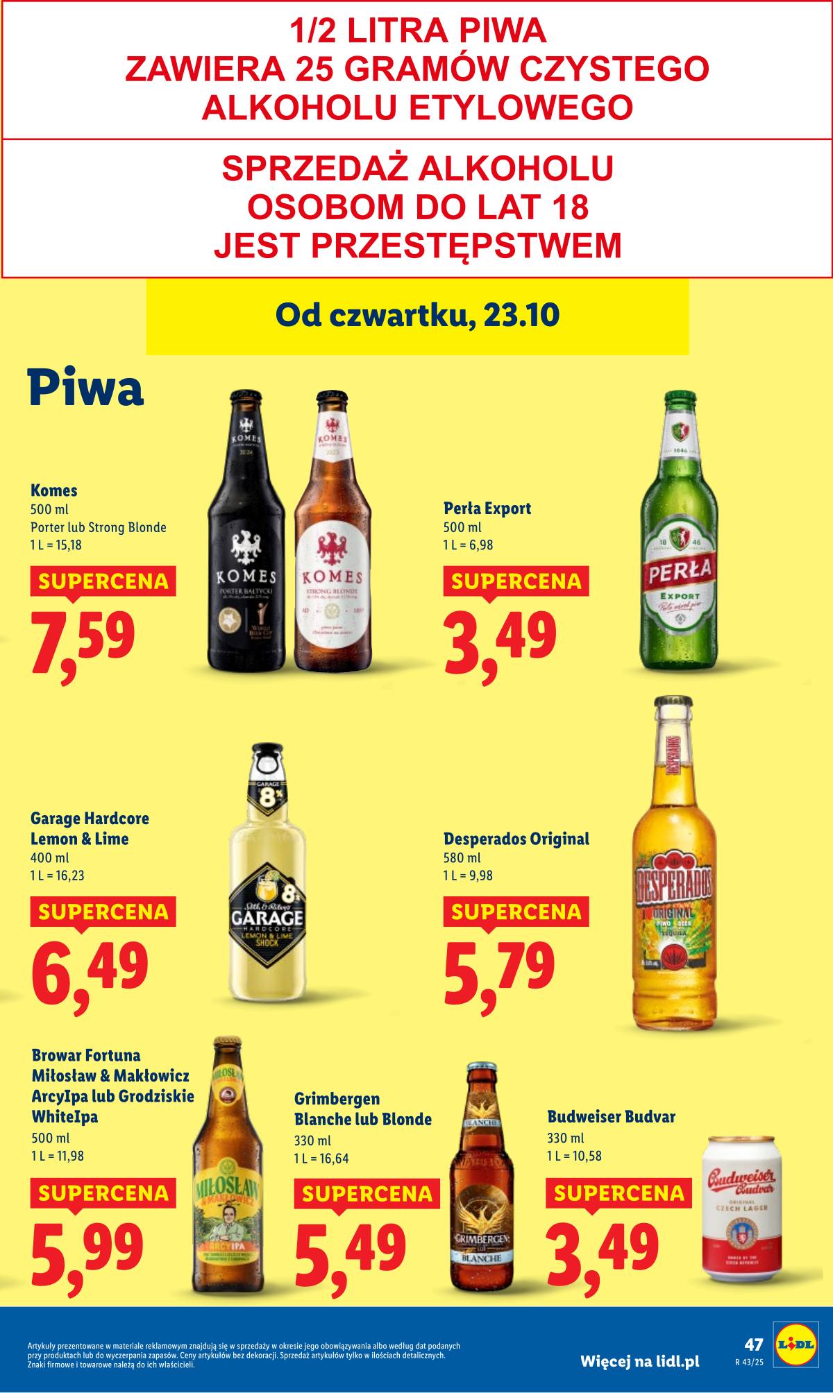 Lidl Lenkija - OFERTA WAŻNA OD 23.10 DO 25.10 51 puslapis