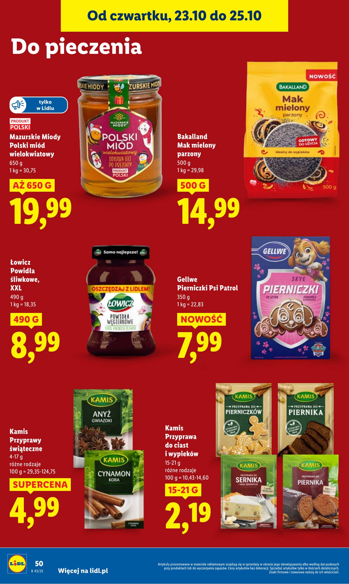 Lidl Lenkija - OFERTA WAŻNA OD 23.10 DO 25.10 54 puslapis