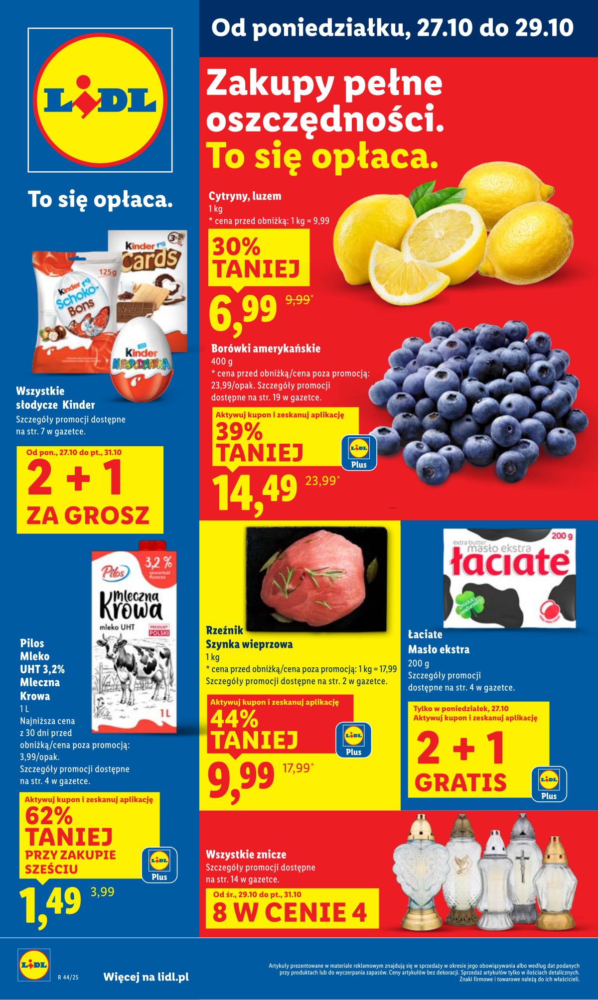 Lidl Lenkija - OFERTA WAŻNA OD 27.10 DO 29.10 1 puslapis