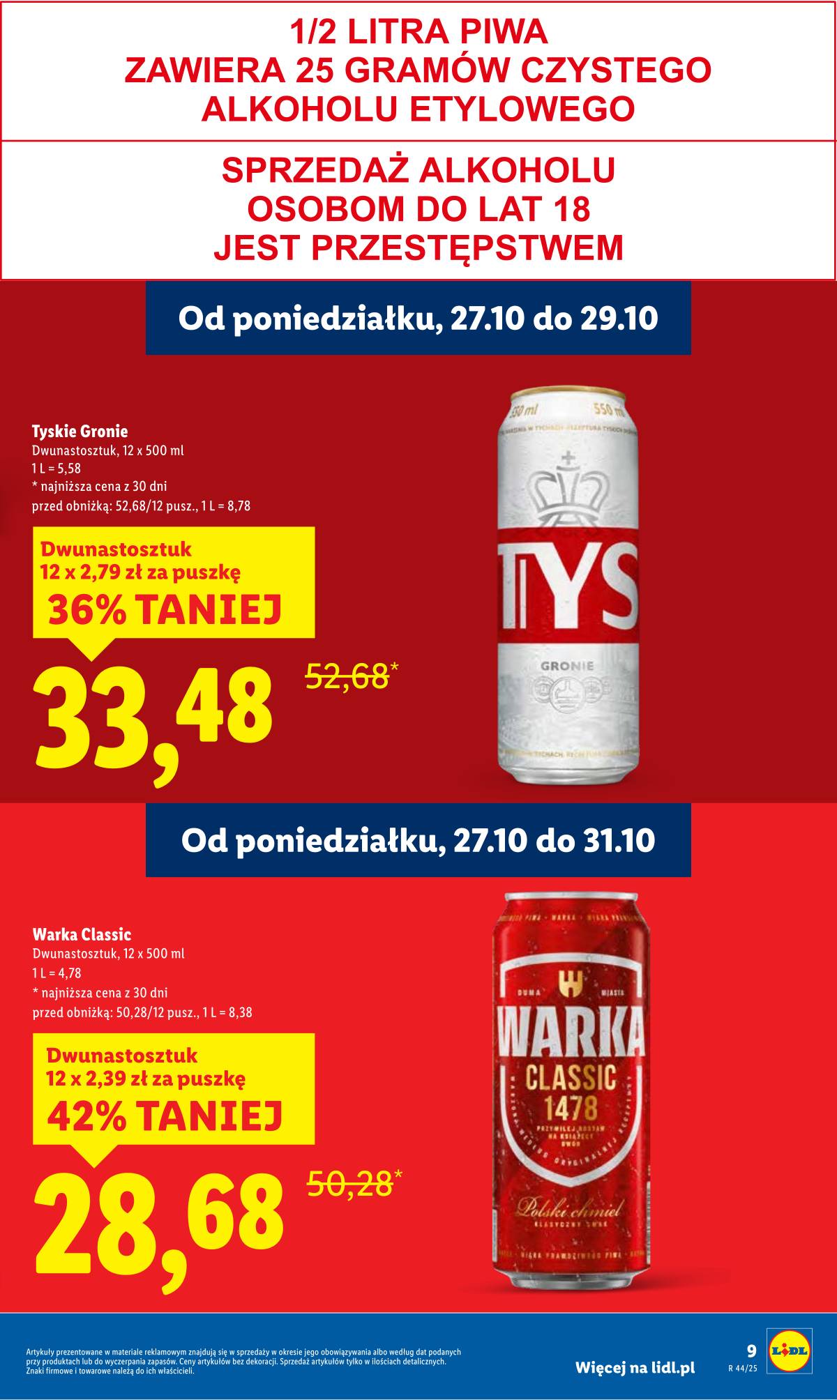 Lidl Lenkija - OFERTA WAŻNA OD 27.10 DO 29.10 9 puslapis