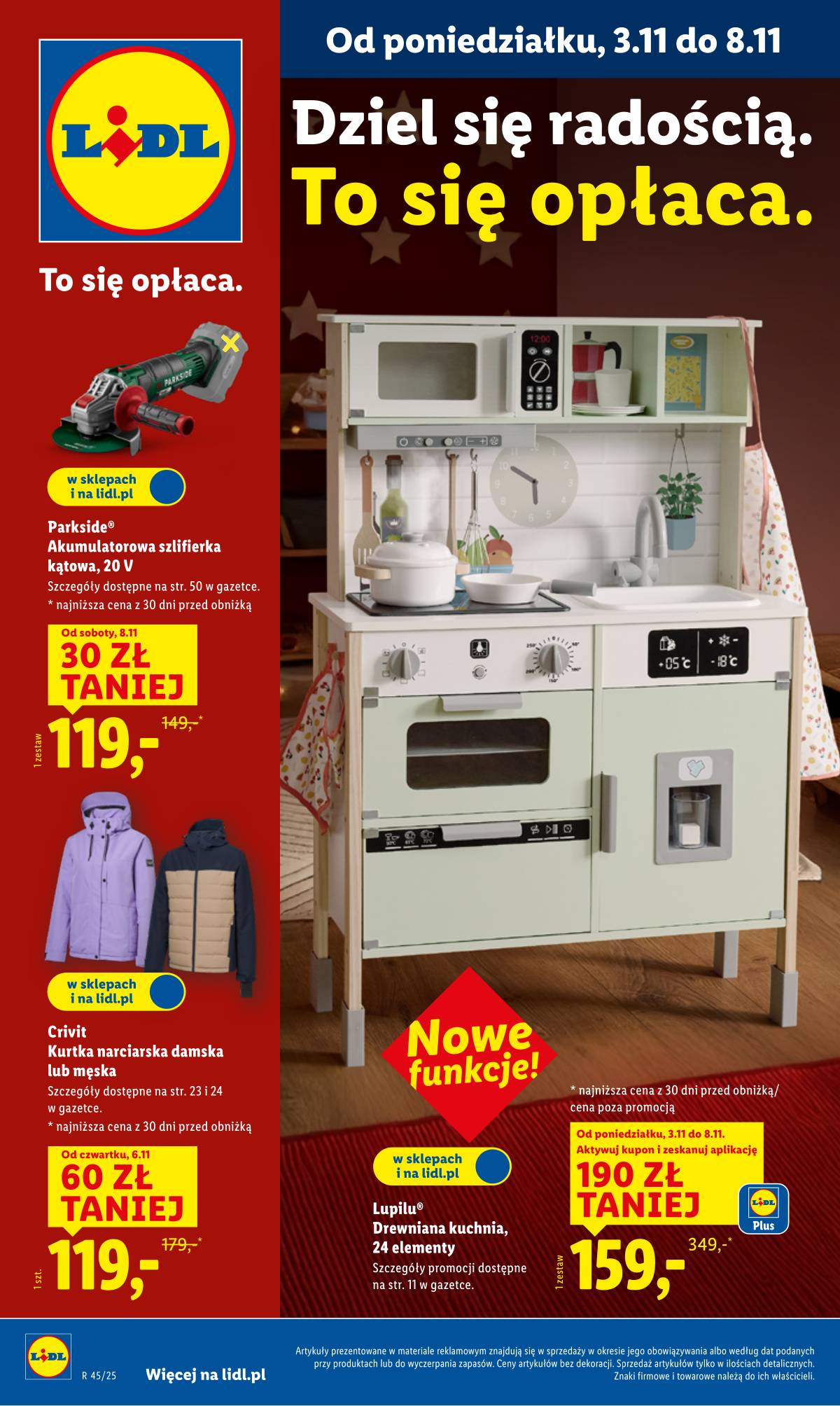 Lidl Lenkija - OFERTA WAŻNA OD 3.11 1 puslapis