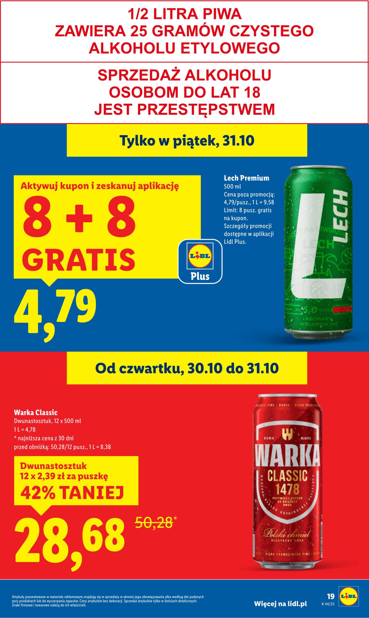 Lidl Lenkija - OFERTA WAŻNA OD 30.10 DO 31.10 19 puslapis