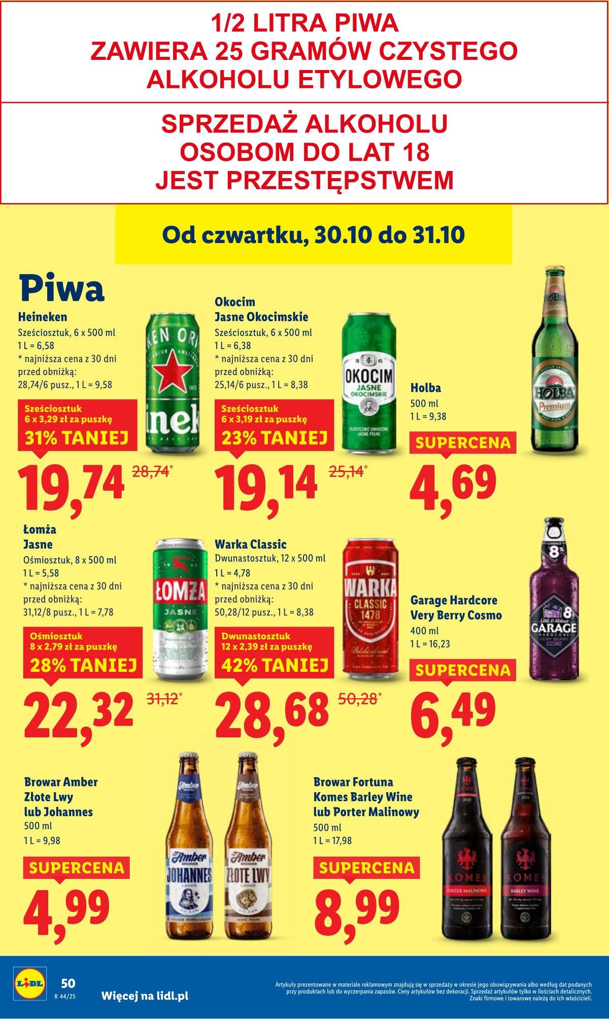 Lidl Lenkija - OFERTA WAŻNA OD 30.10 DO 31.10 52 puslapis