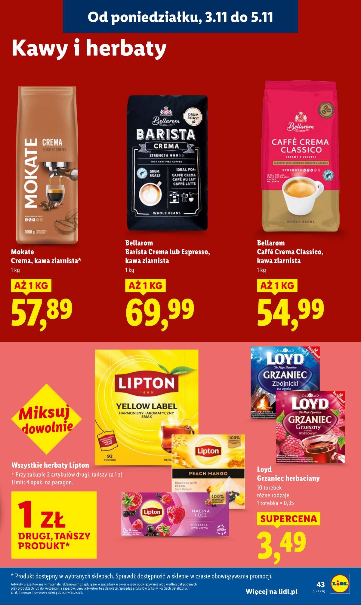 Lidl Lenkija - OFERTA WAŻNA OD 3.11 DO 5.11 45 puslapis