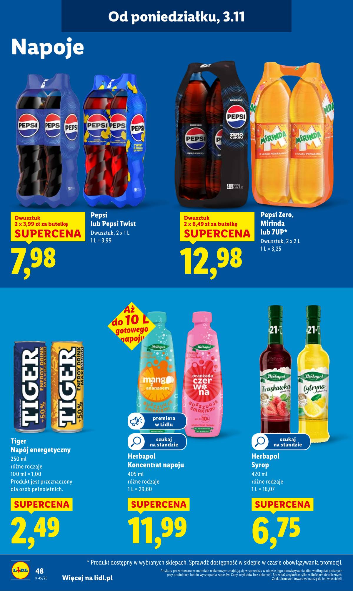 Lidl Lenkija - OFERTA WAŻNA OD 3.11 DO 5.11 50 puslapis