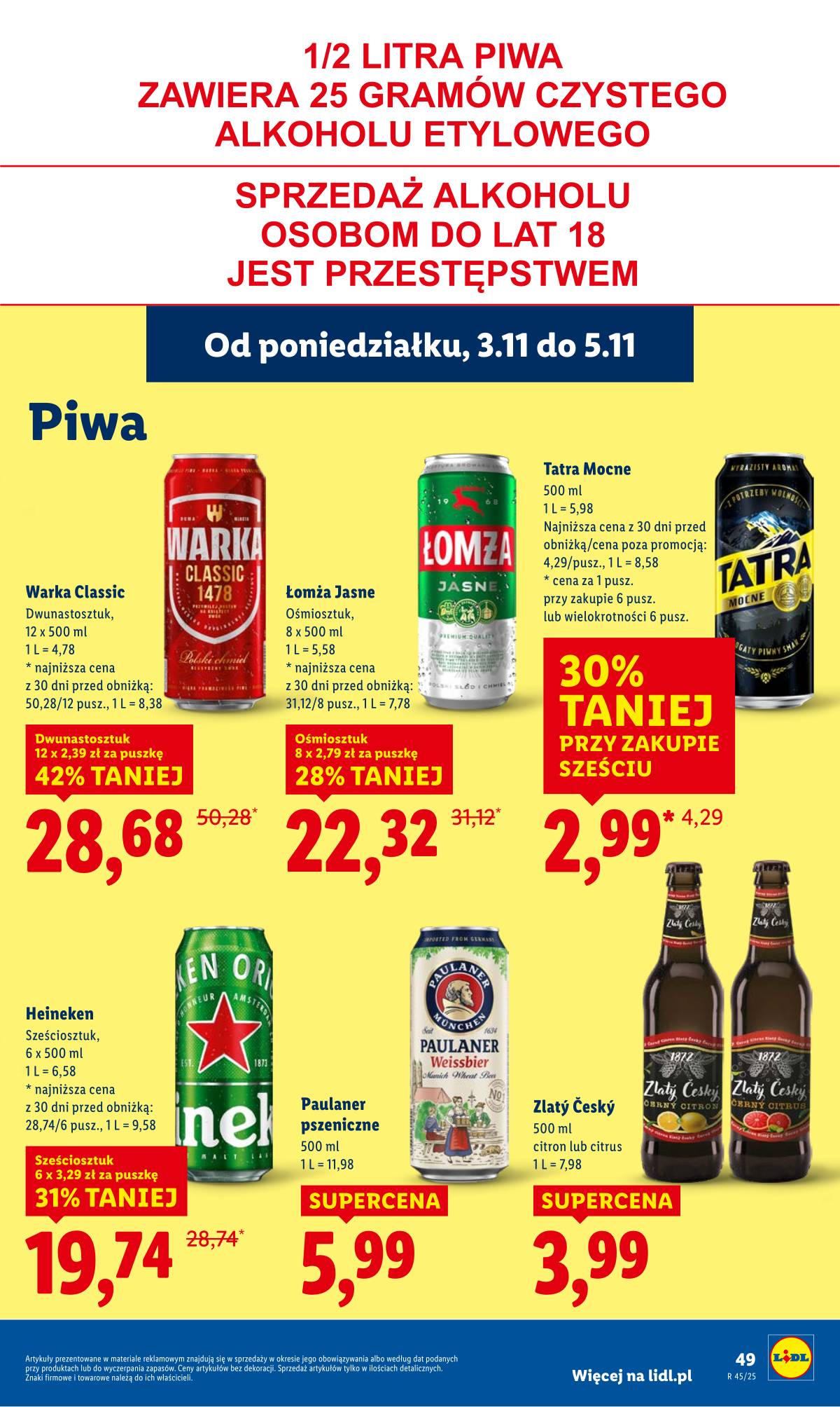 Lidl Lenkija - OFERTA WAŻNA OD 3.11 DO 5.11 51 puslapis
