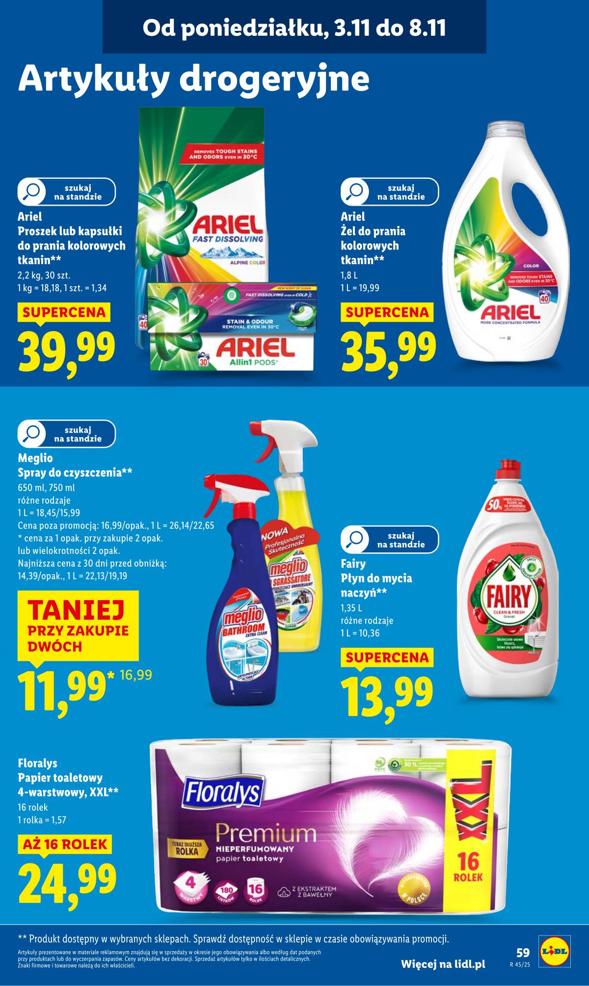 Lidl Lenkija - OFERTA WAŻNA OD 3.11 DO 5.11 61 puslapis