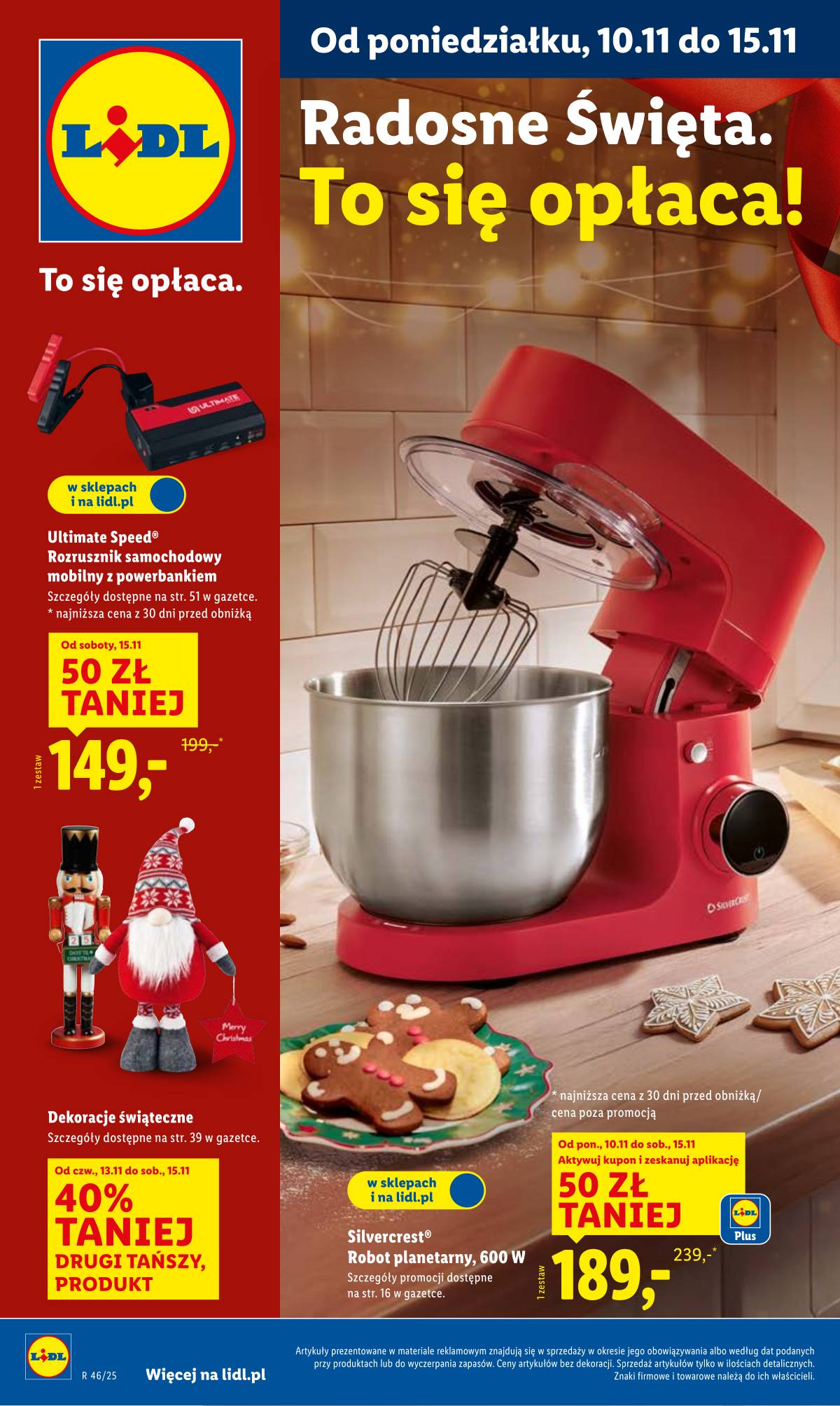 Lidl Lenkija - OFERTA WAŻNA OD 10.11 1 puslapis