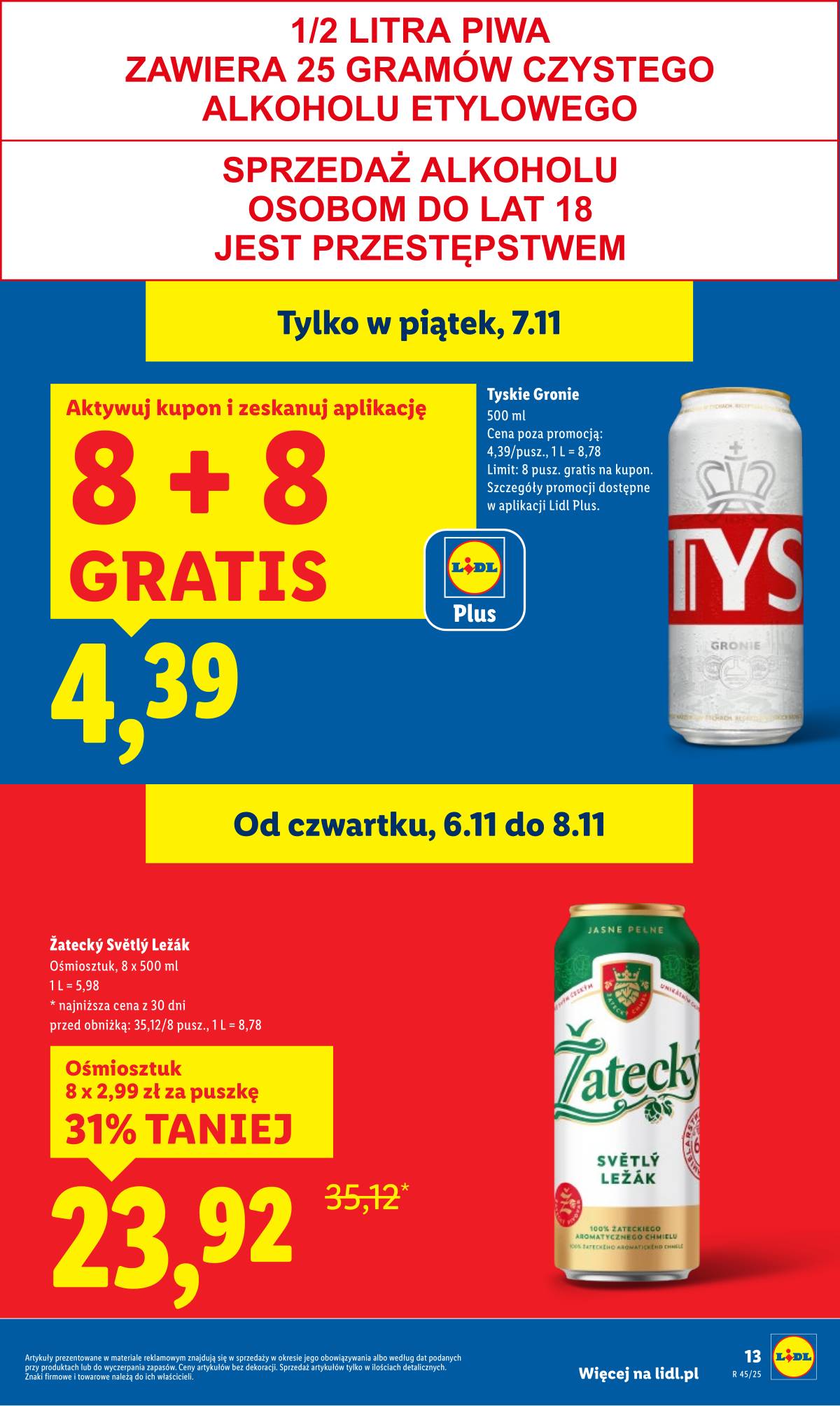 Lidl Lenkija - OFERTA WAŻNA OD 6.11 DO 8.11 13 puslapis
