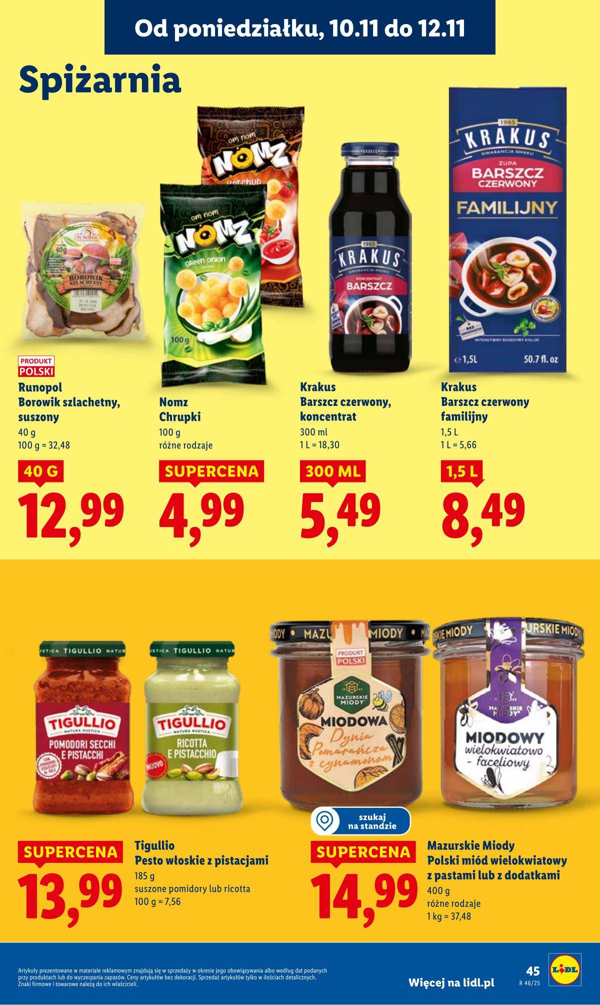 Lidl Lenkija - OFERTA WAŻNA OD 10.11 DO 12.11 45 puslapis