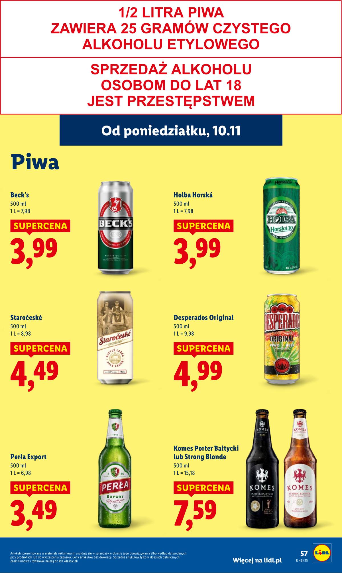 Lidl Lenkija - OFERTA WAŻNA OD 10.11 DO 12.11 59 puslapis