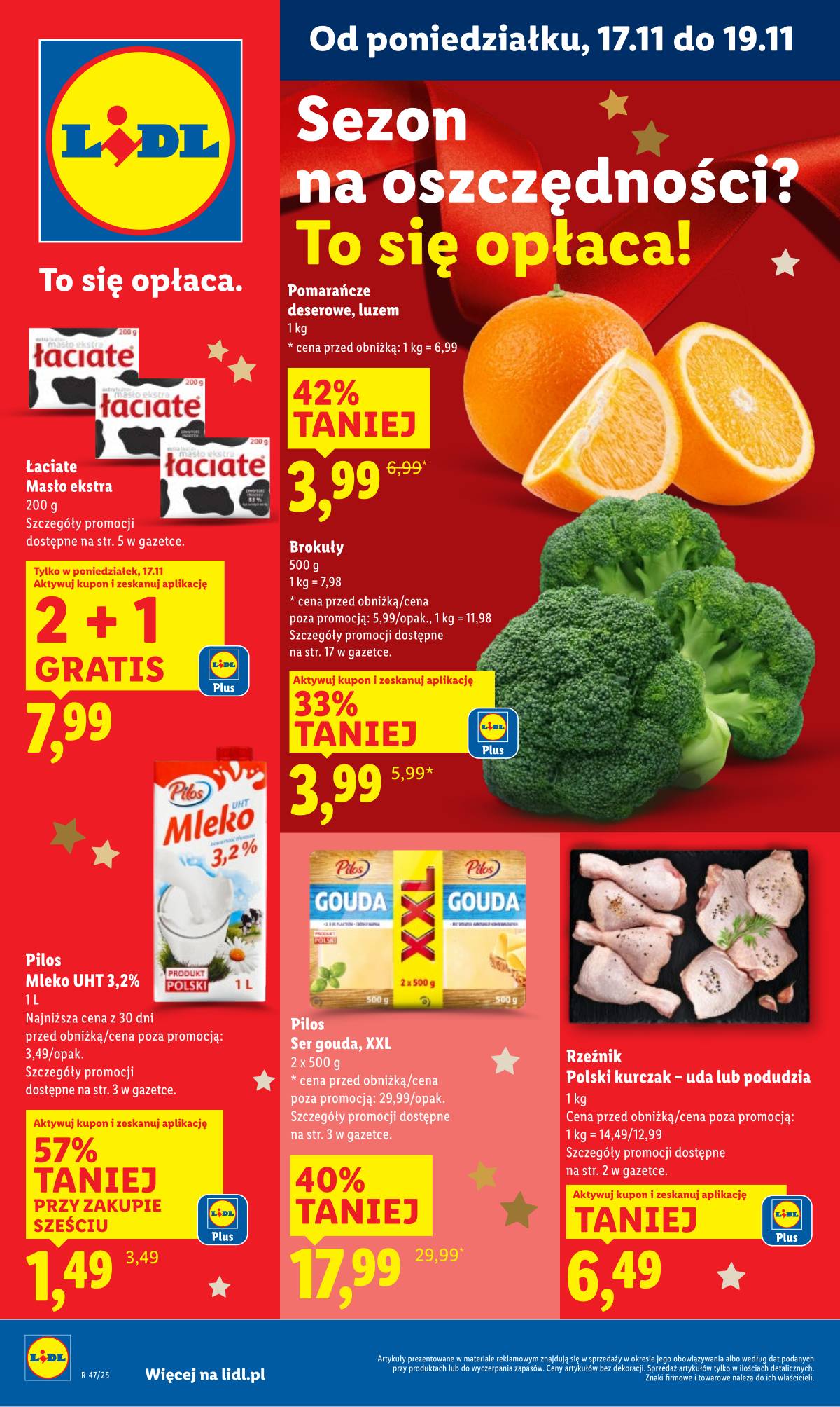Lidl Lenkija - OFERTA WAŻNA OD 17.11 DO 19.11 1 puslapis