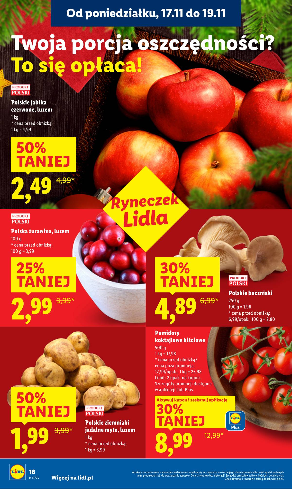 Lidl Lenkija - OFERTA WAŻNA OD 17.11 DO 19.11 16 puslapis