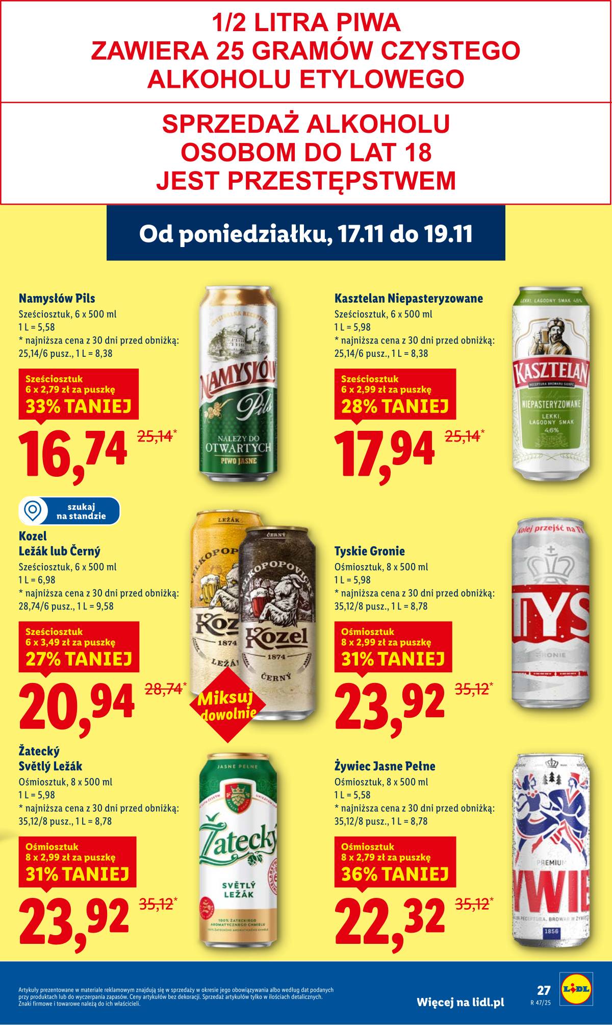Lidl Lenkija - OFERTA WAŻNA OD 17.11 DO 19.11 27 puslapis