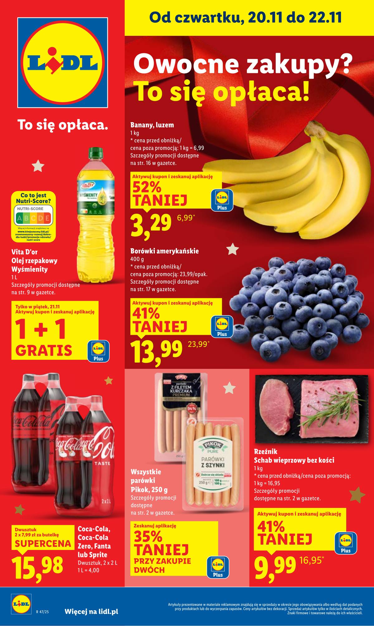 Lidl Lenkija - OFERTA WAŻNA OD 20.11 DO 22.11 1 puslapis