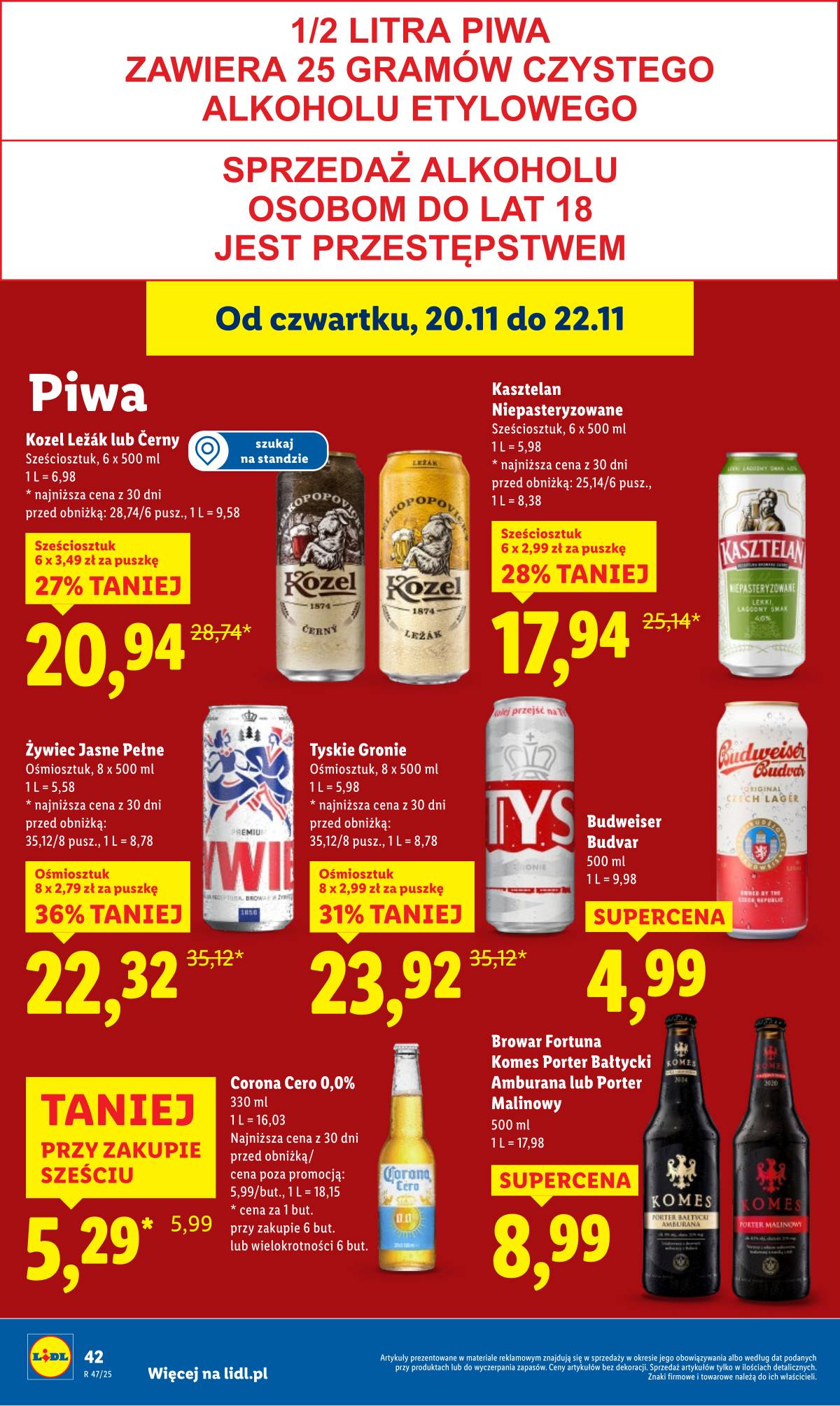 Lidl Lenkija - OFERTA WAŻNA OD 20.11 DO 22.11 46 puslapis