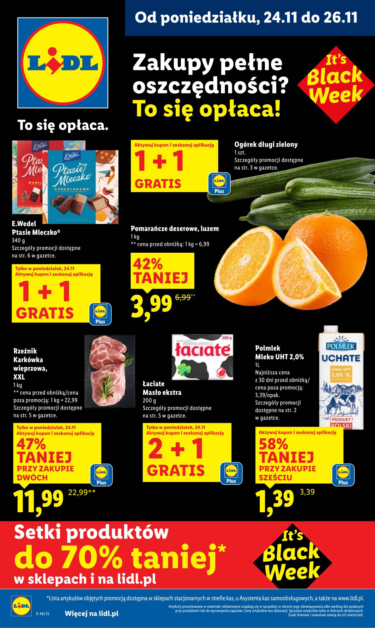 Lidl Lenkija - OFERTA WAŻNA OD 24.11 DO 26.11 1 puslapis