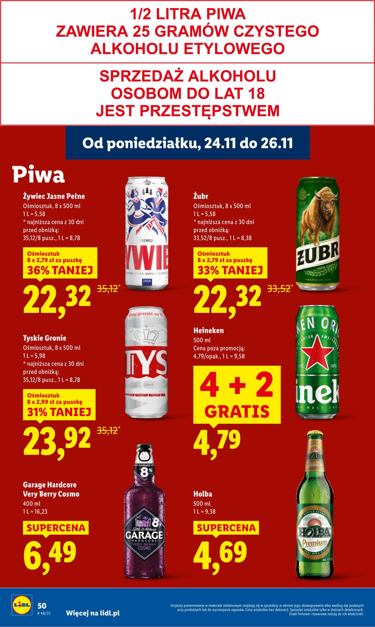 Lidl Lenkija - OFERTA WAŻNA OD 24.11 DO 26.11 50 puslapis