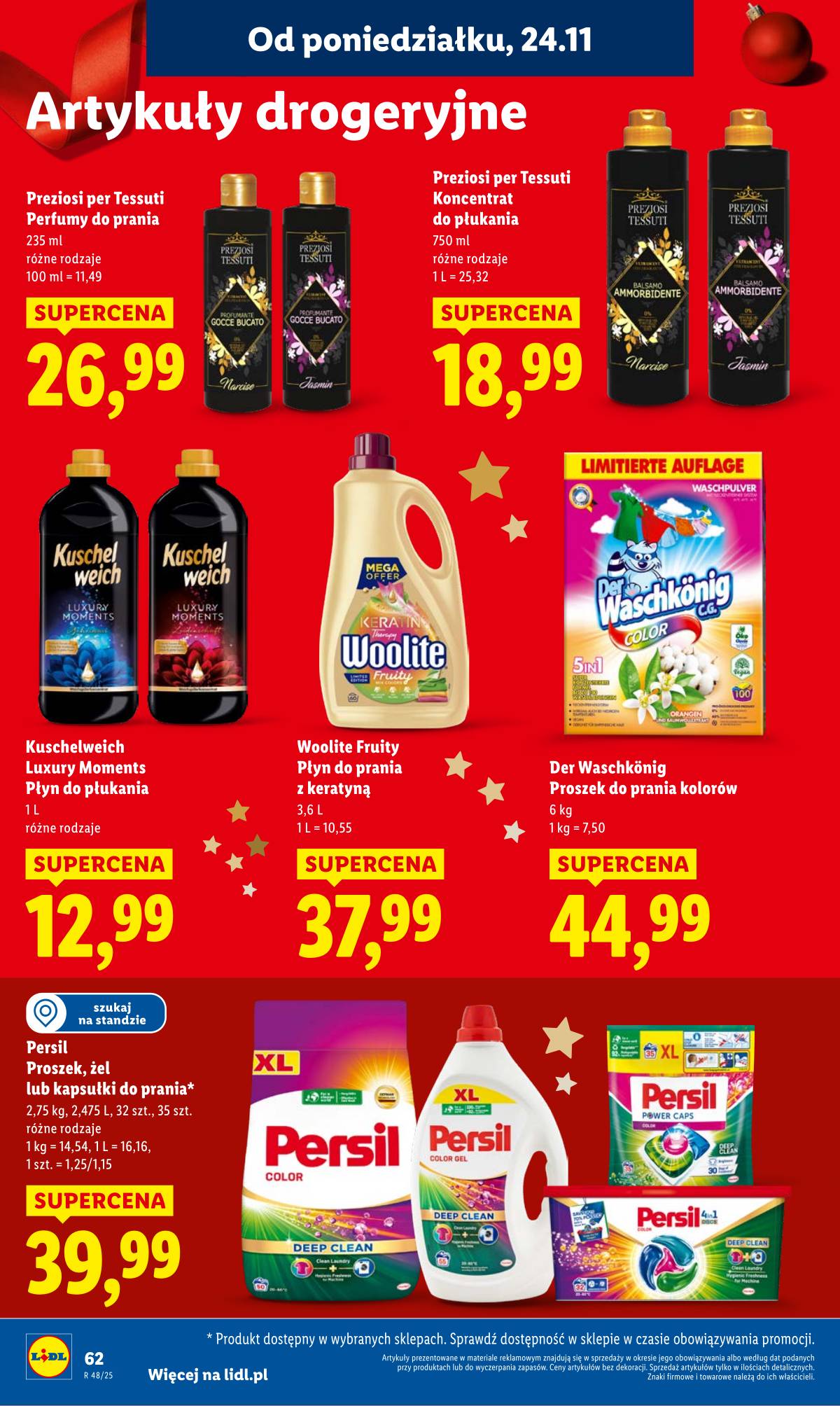 Lidl Lenkija - OFERTA WAŻNA OD 24.11 DO 26.11 62 puslapis