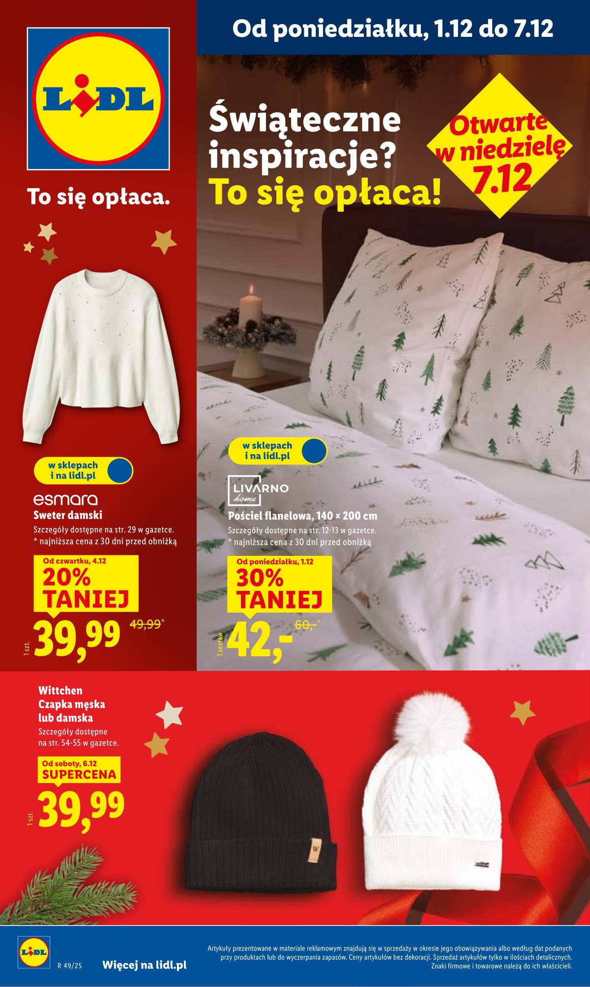 Lidl Lenkija - OFERTA WAŻNA OD 1.12 1 puslapis