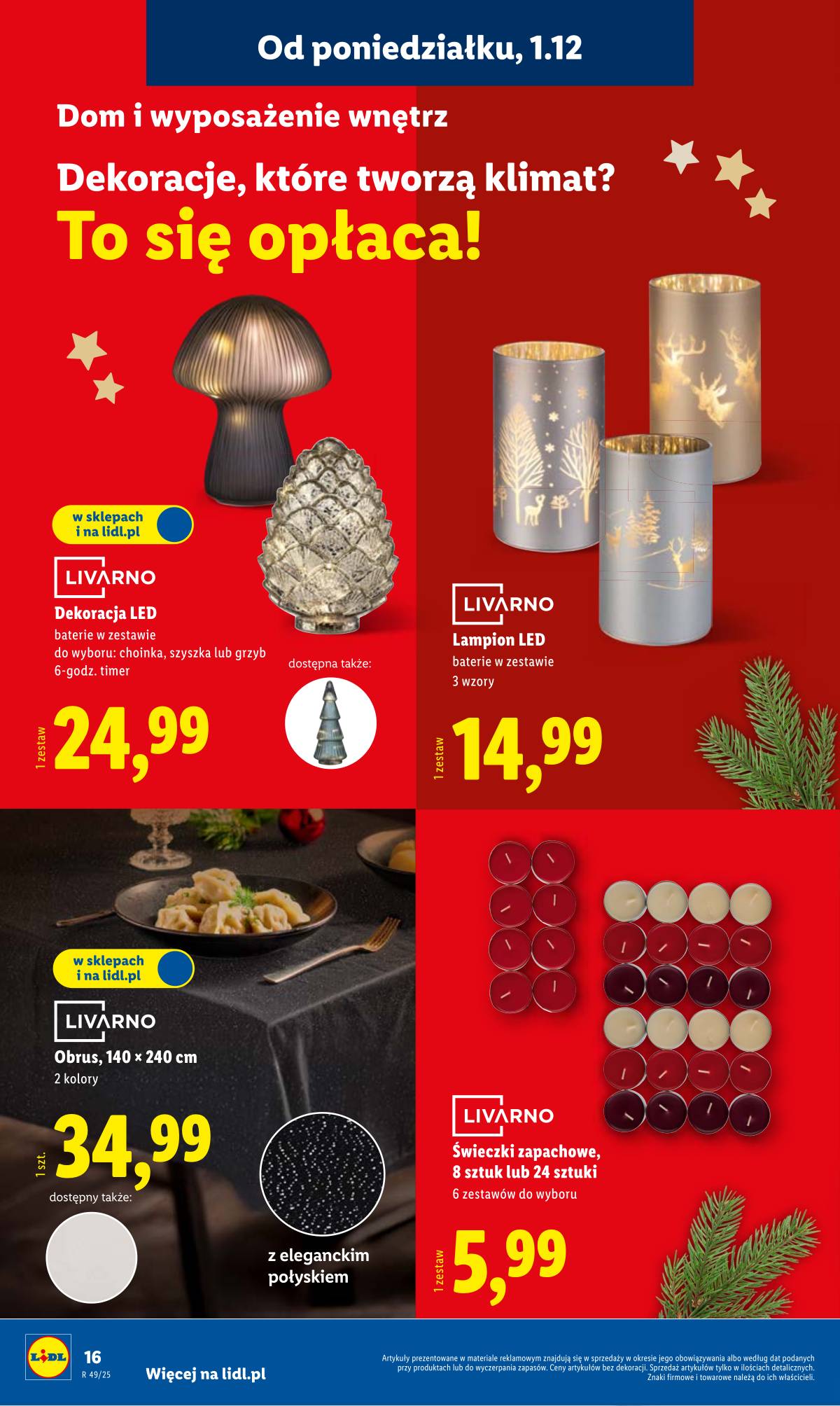 Lidl Lenkija - OFERTA WAŻNA OD 1.12 22 puslapis
