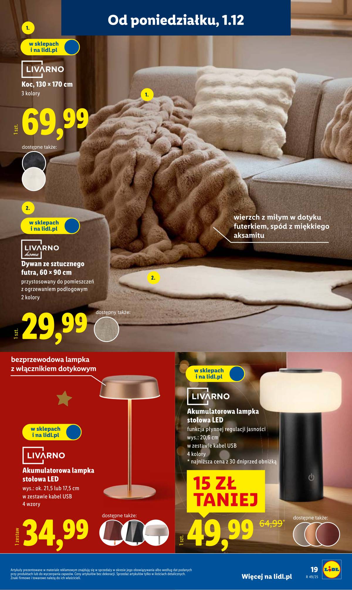 Lidl Lenkija - OFERTA WAŻNA OD 1.12 25 puslapis