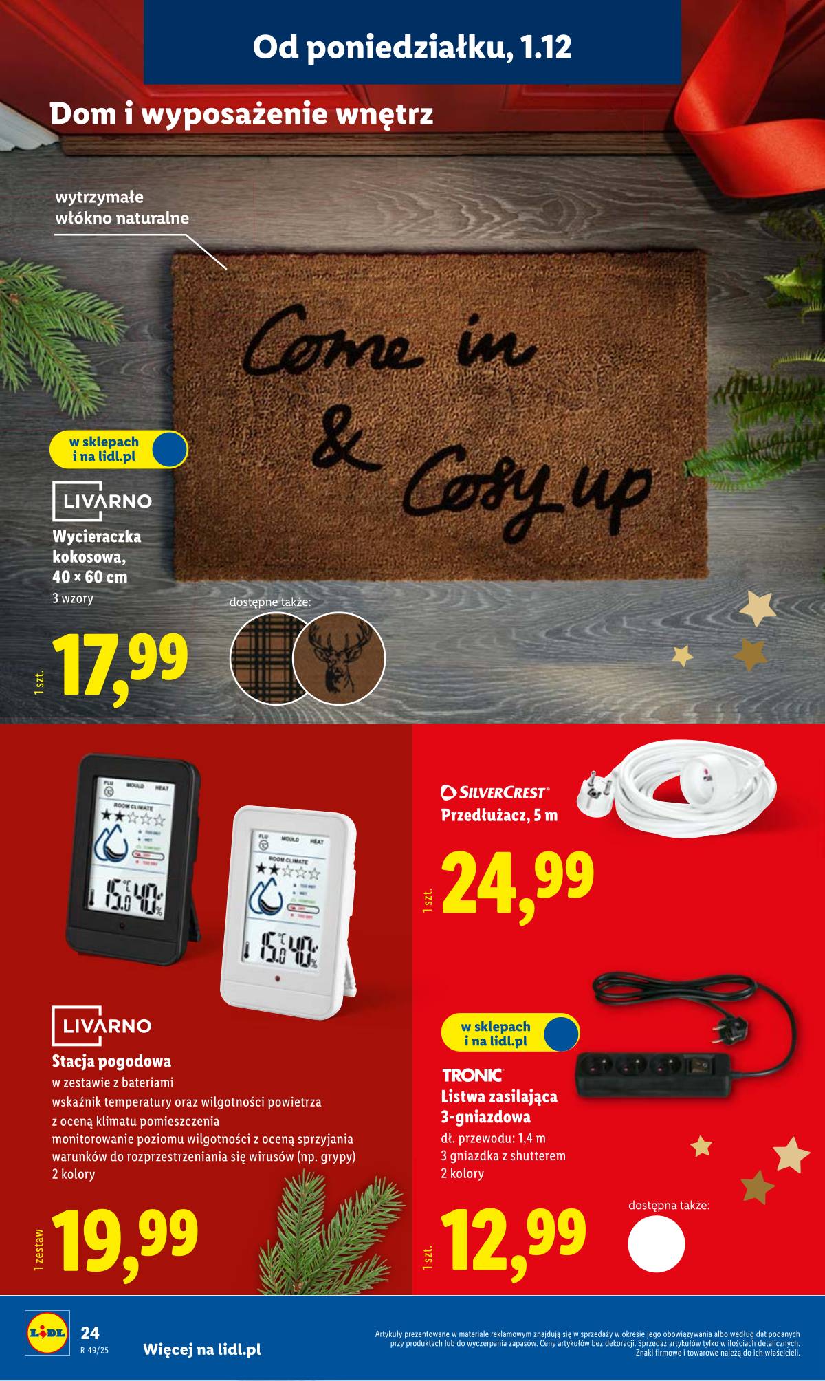 Lidl Lenkija - OFERTA WAŻNA OD 1.12 30 puslapis