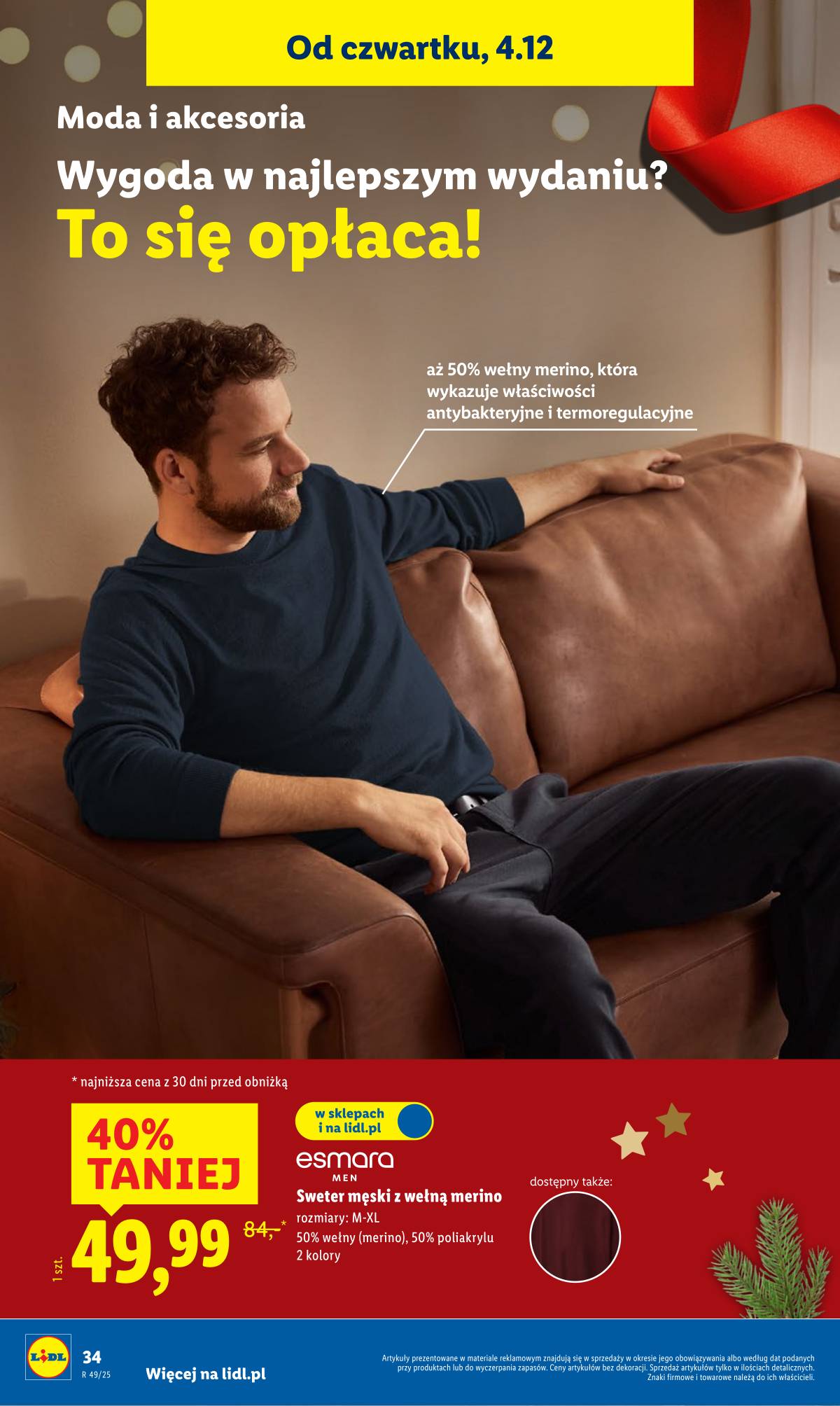 Lidl Lenkija - OFERTA WAŻNA OD 1.12 40 puslapis