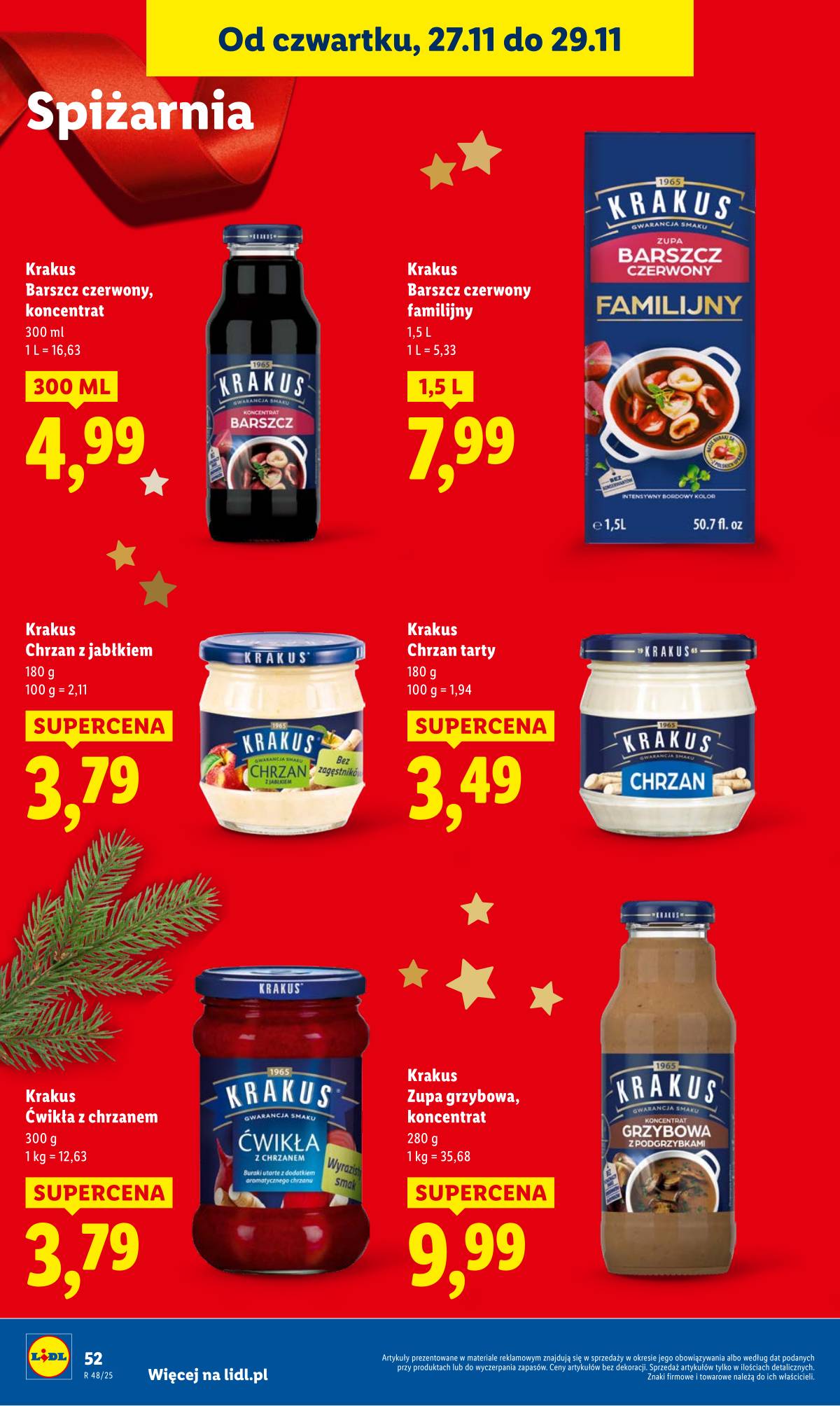 Lidl Lenkija - OFERTA WAŻNA OD 27.11 DO 29.11 52 puslapis