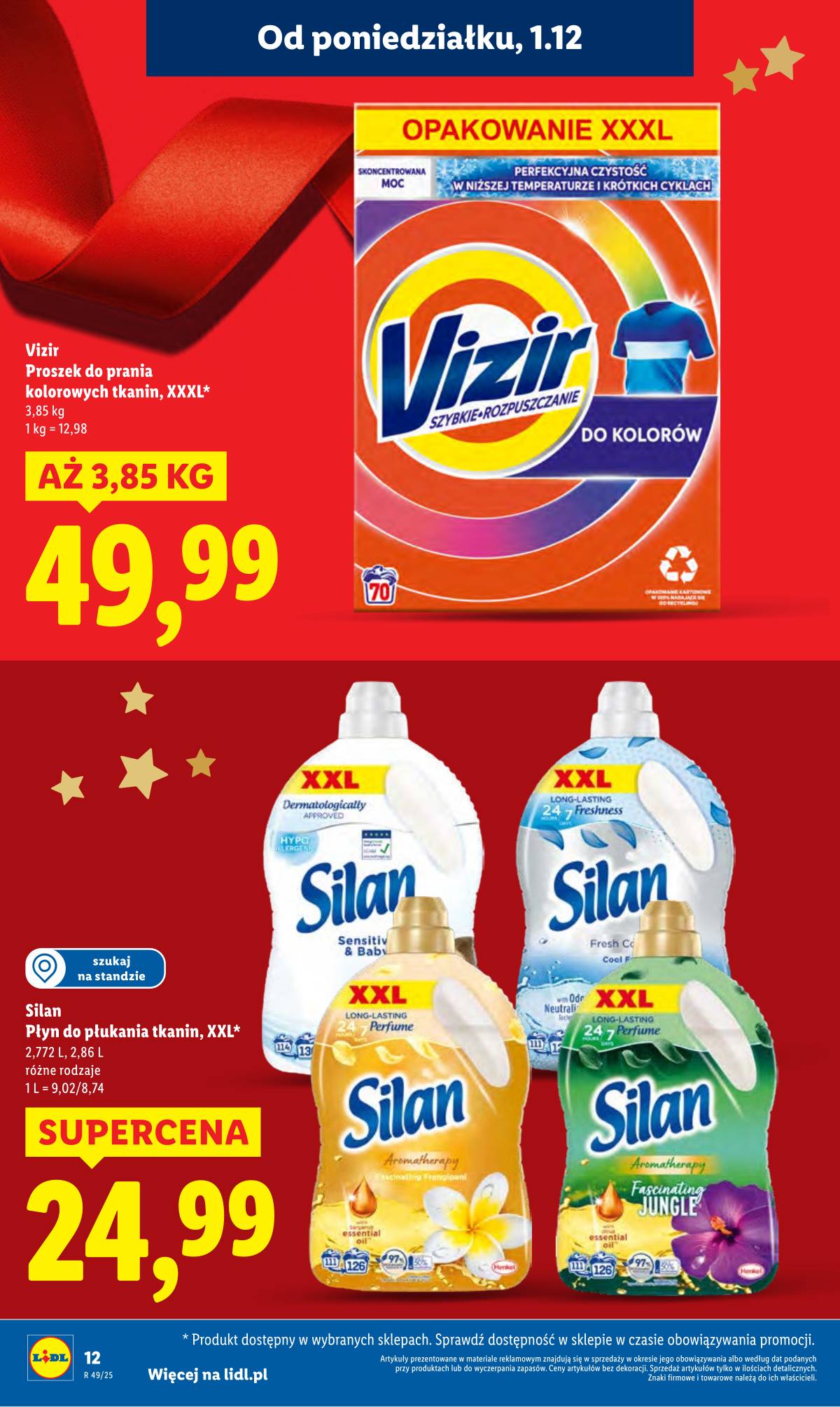 Lidl Lenkija - OFERTA WAŻNA OD 1.12 DO 3.12 12 puslapis