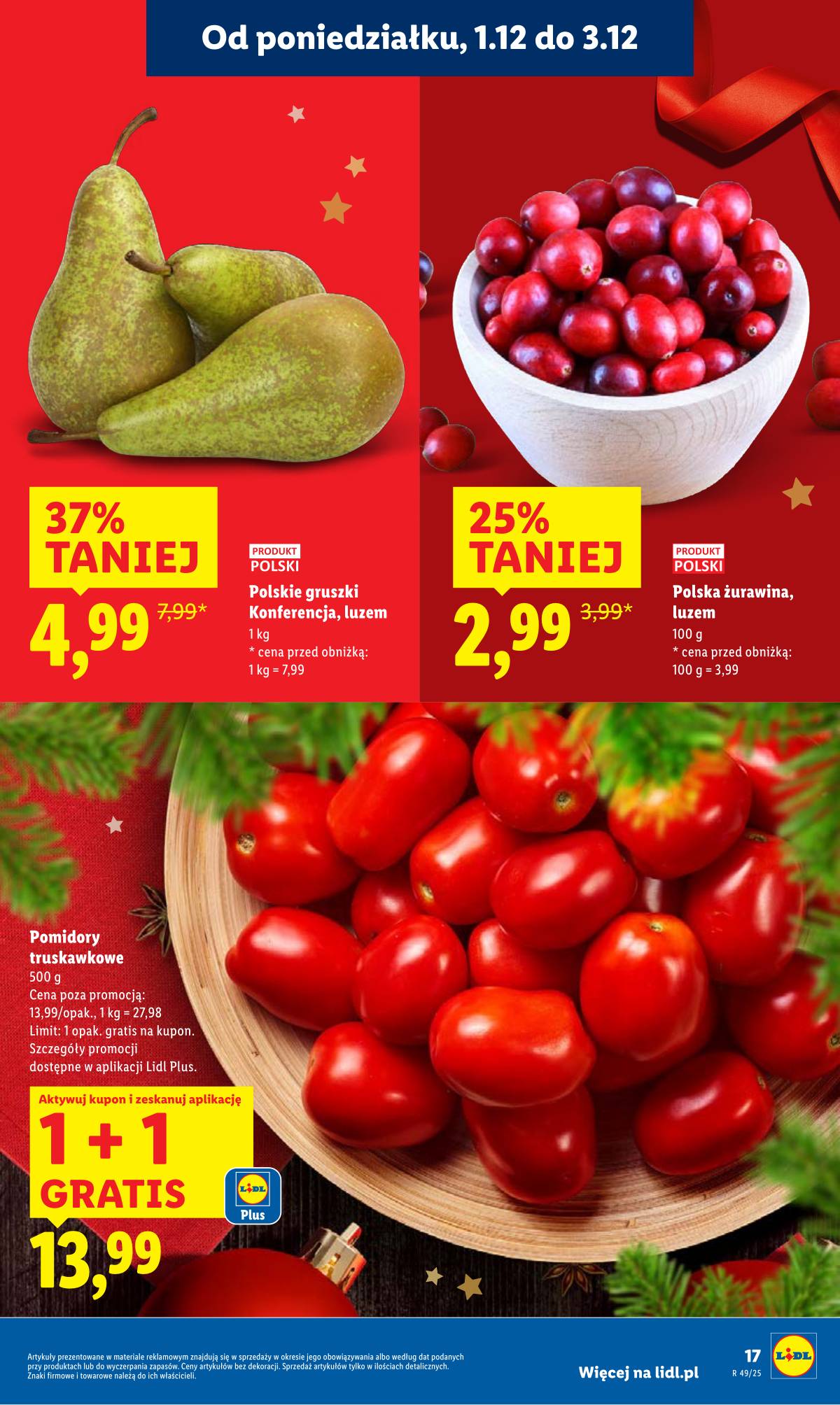 Lidl Lenkija - OFERTA WAŻNA OD 1.12 DO 3.12 19 puslapis