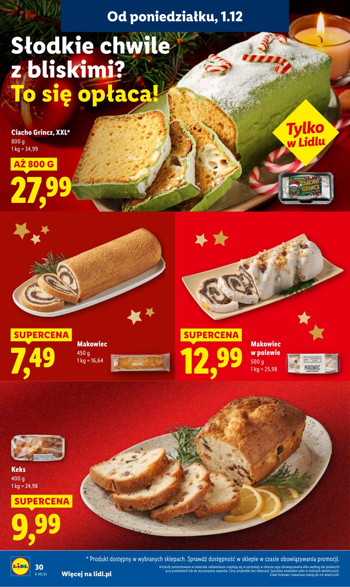 Lidl Lenkija - OFERTA WAŻNA OD 1.12 DO 3.12 32 puslapis