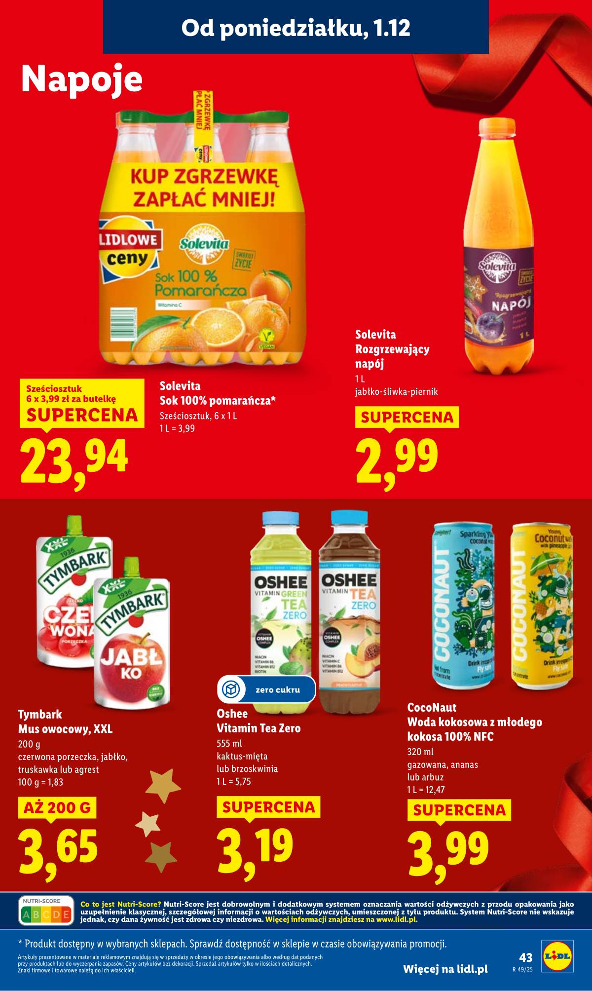 Lidl Lenkija - OFERTA WAŻNA OD 1.12 DO 3.12 45 puslapis