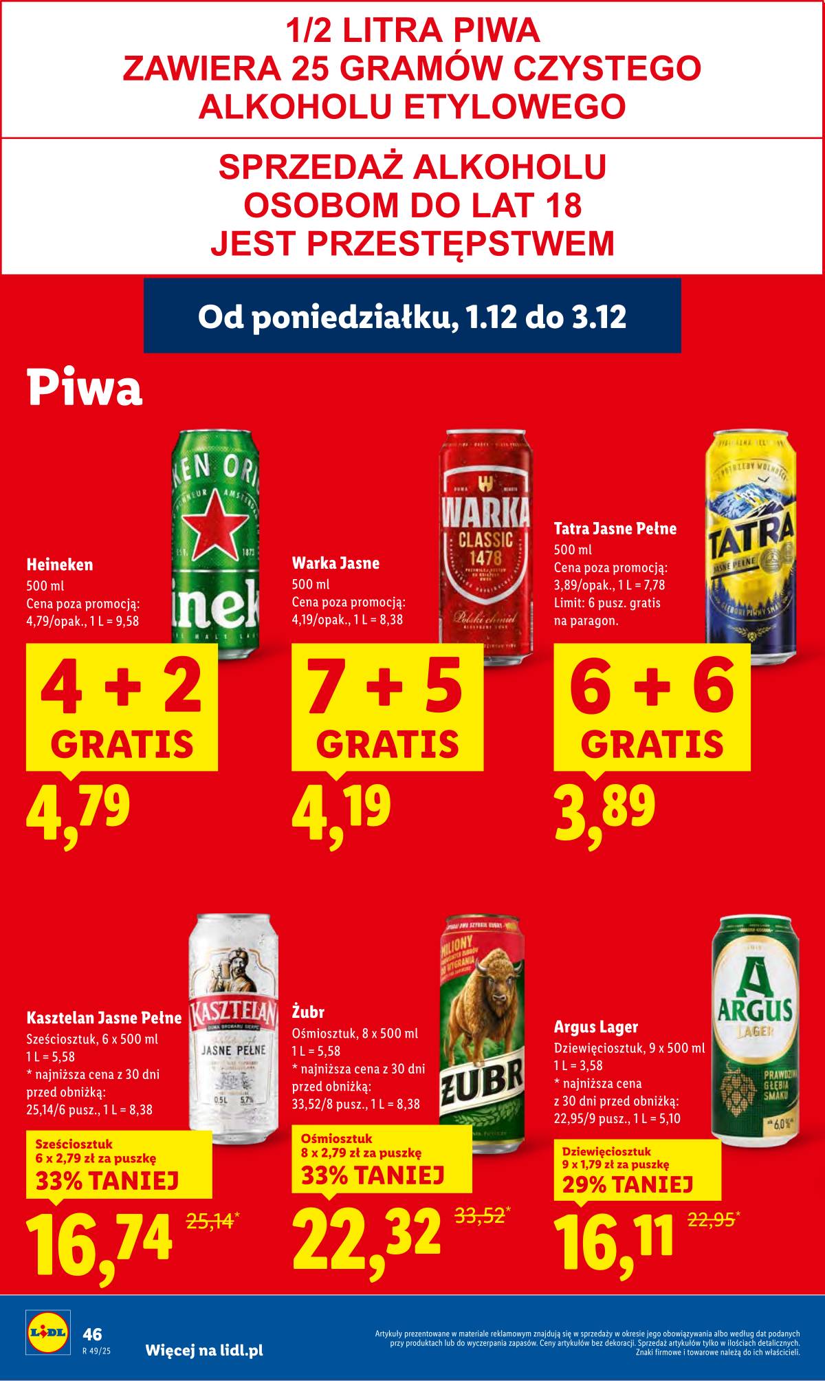 Lidl Lenkija - OFERTA WAŻNA OD 1.12 DO 3.12 48 puslapis