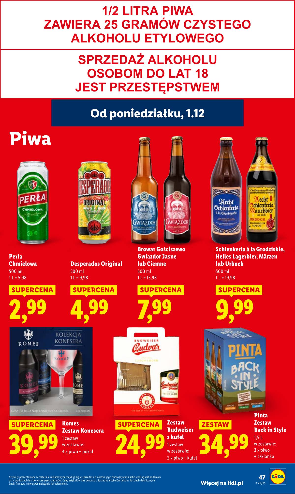Lidl Lenkija - OFERTA WAŻNA OD 1.12 DO 3.12 49 puslapis