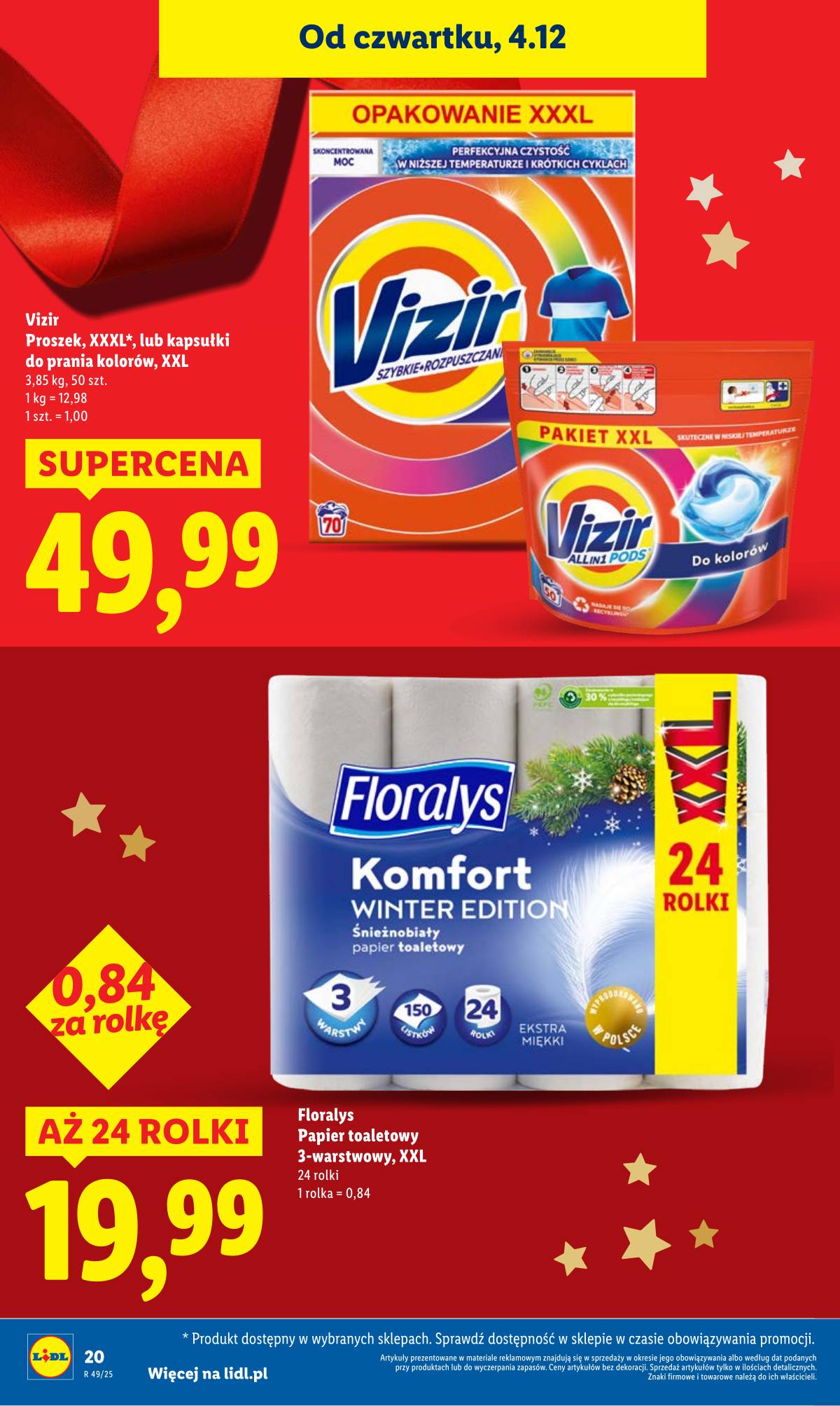 Lidl Lenkija - OFERTA WAŻNA OD  4.12 DO 7.12 20 puslapis