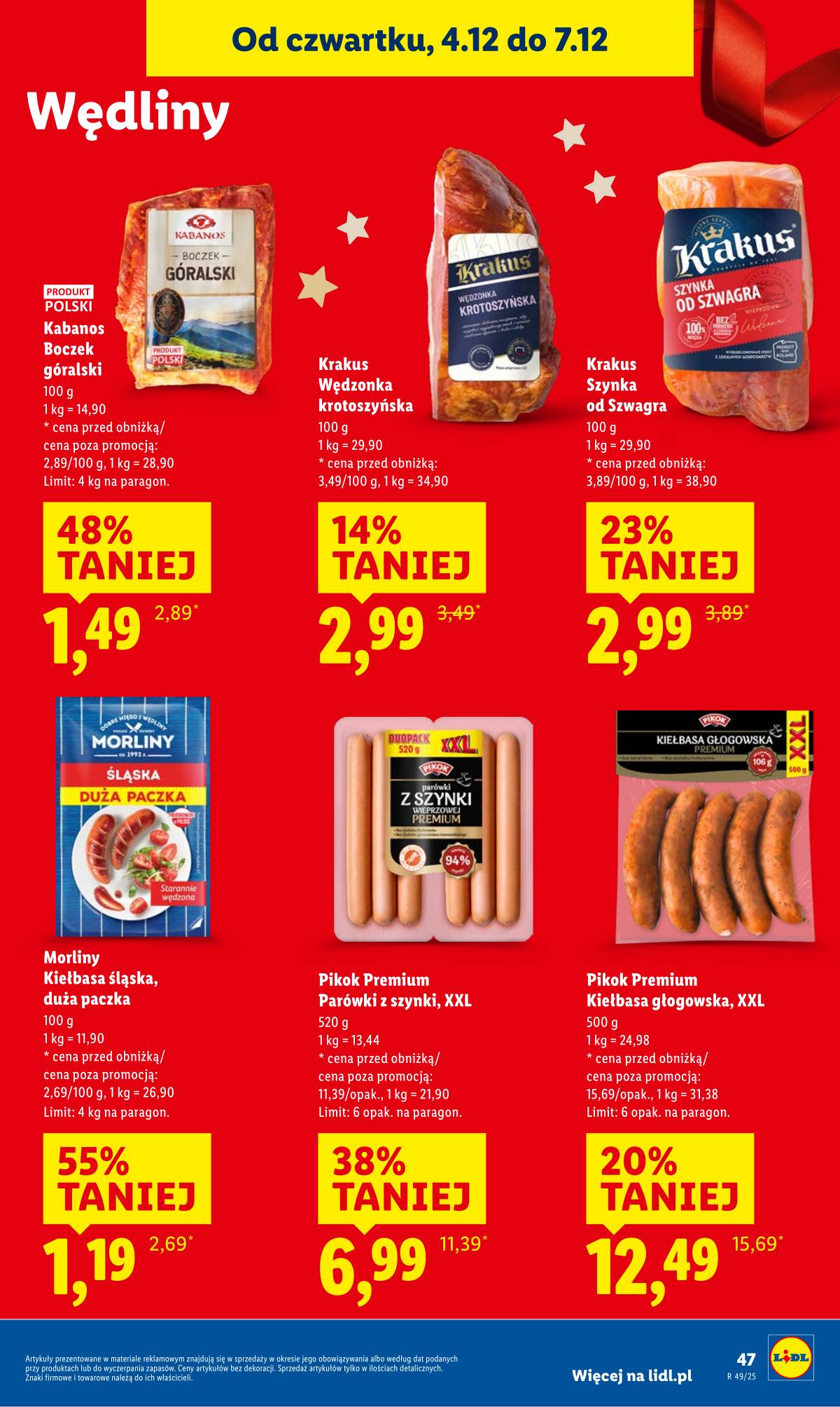 Lidl Lenkija - OFERTA WAŻNA OD  4.12 DO 7.12 49 puslapis