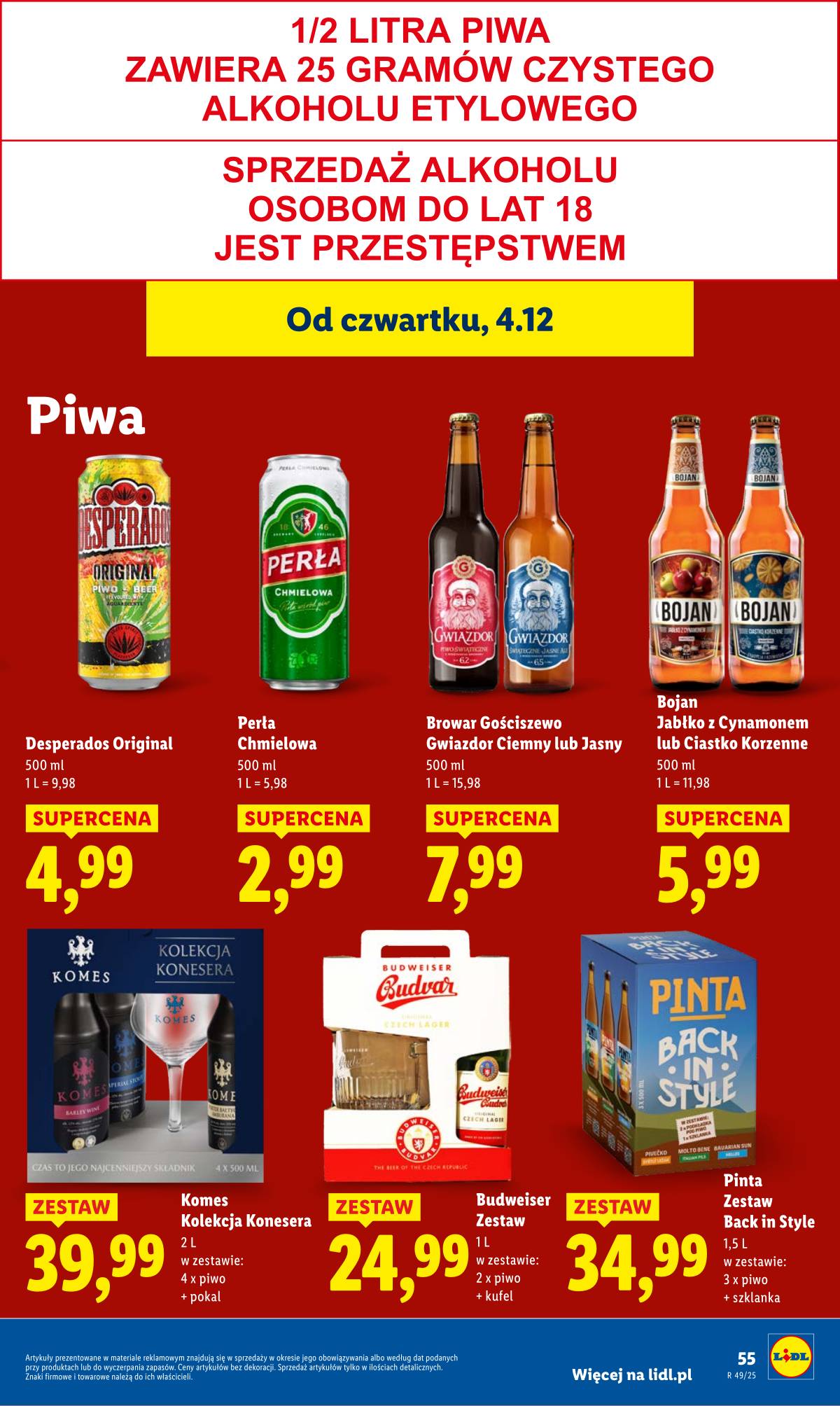 Lidl Lenkija - OFERTA WAŻNA OD  4.12 DO 7.12 57 puslapis