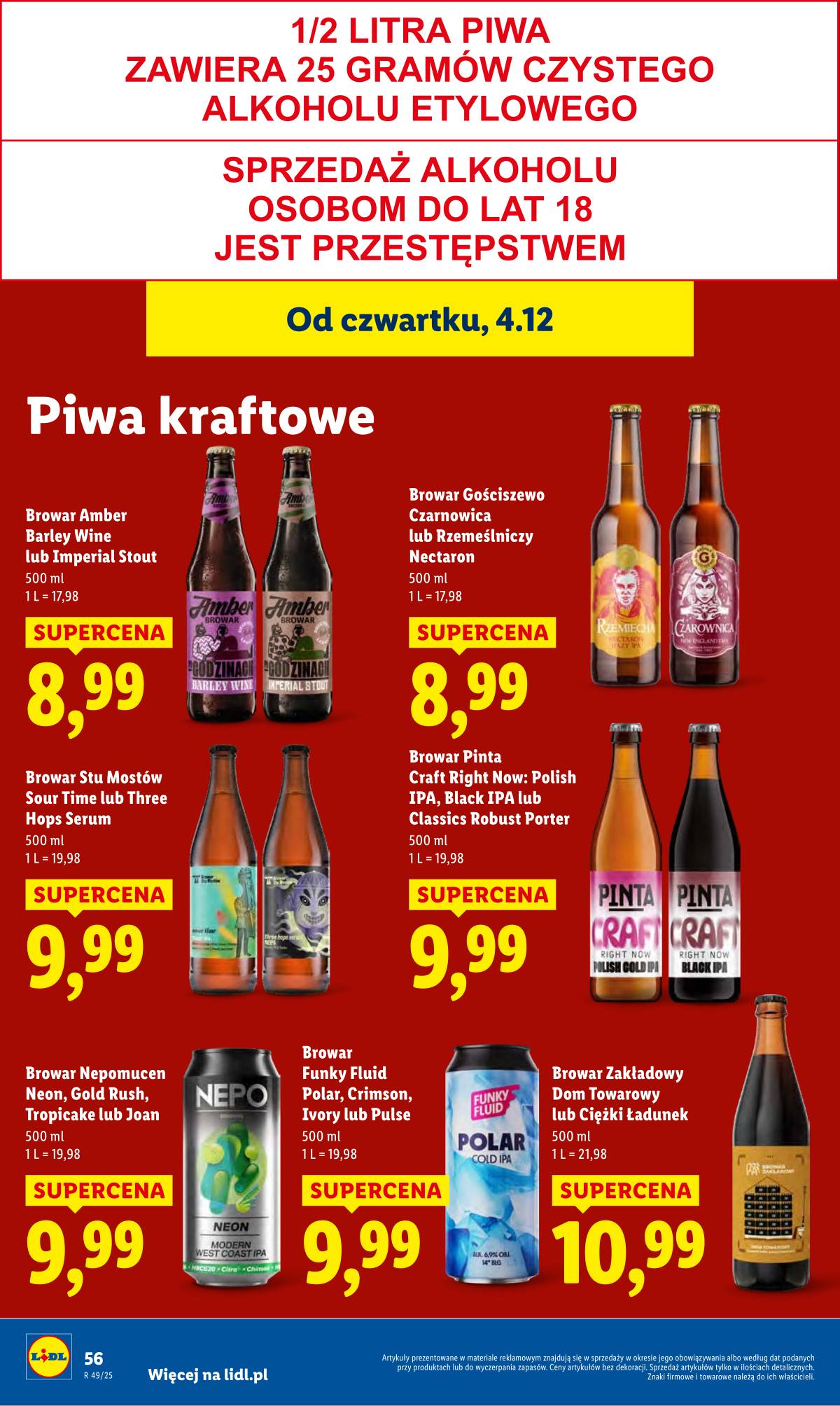 Lidl Lenkija - OFERTA WAŻNA OD  4.12 DO 7.12 58 puslapis