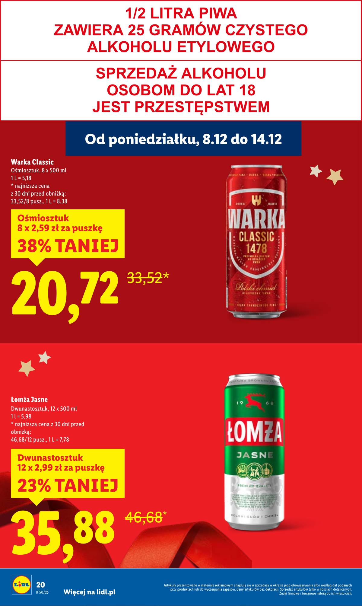 Lidl Lenkija - OFERTA WAŻNA OD 8.12 DO 10.12 20 puslapis