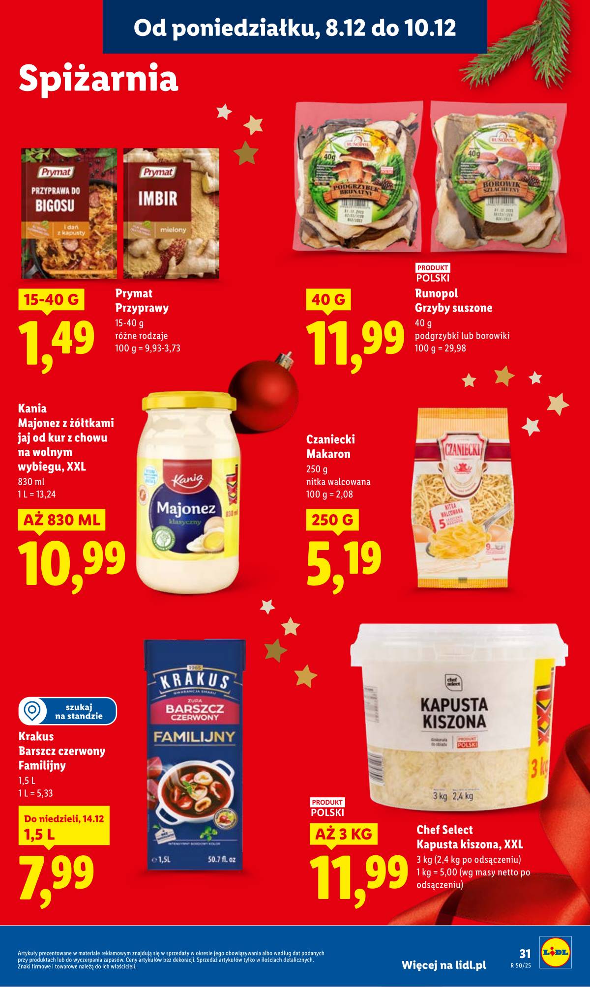 Lidl Lenkija - OFERTA WAŻNA OD 8.12 DO 10.12 39 puslapis